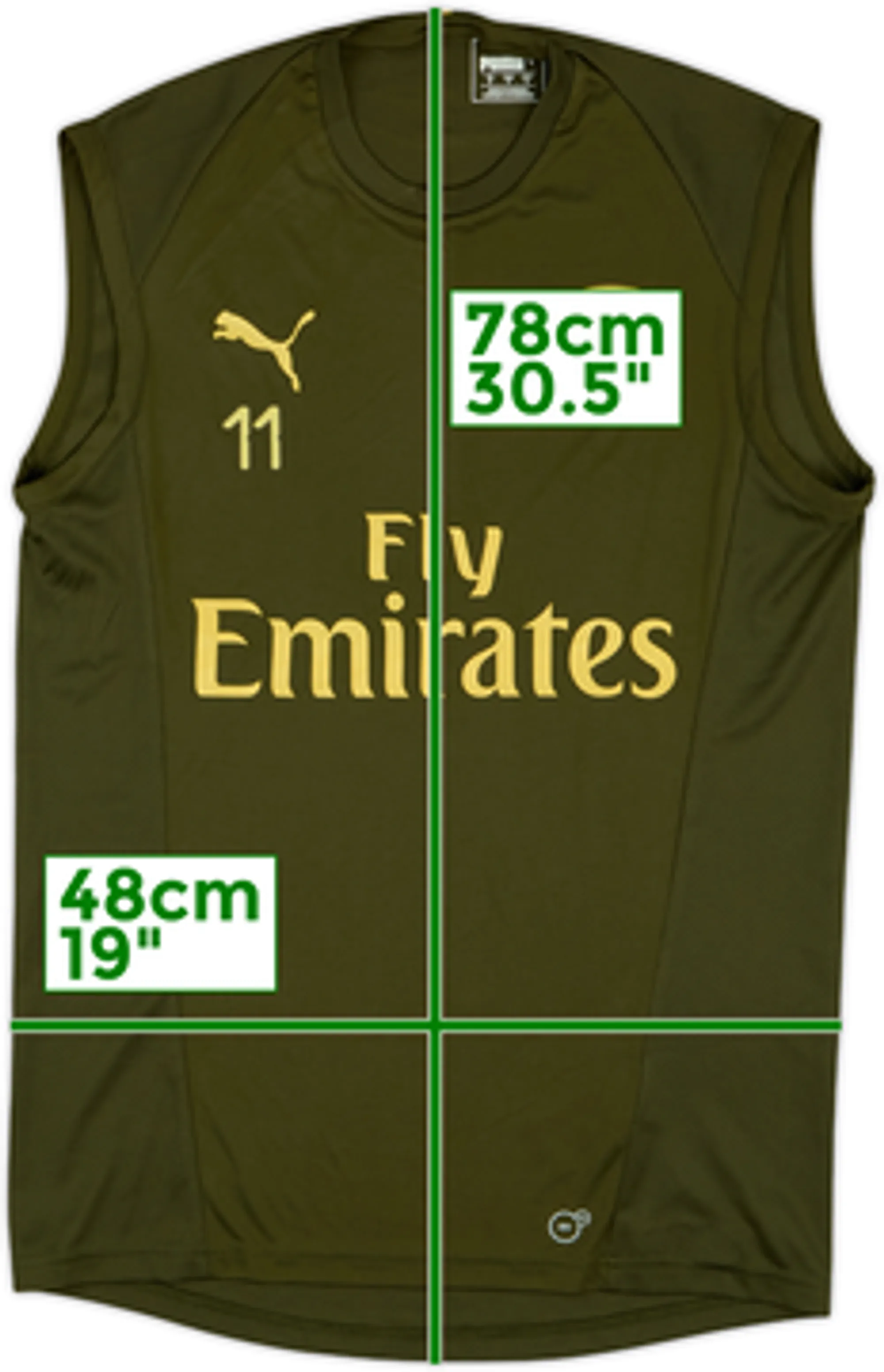 2017-18 Arsenal Player Issue Puma Training Shirt #11  - 7/10 - (S)