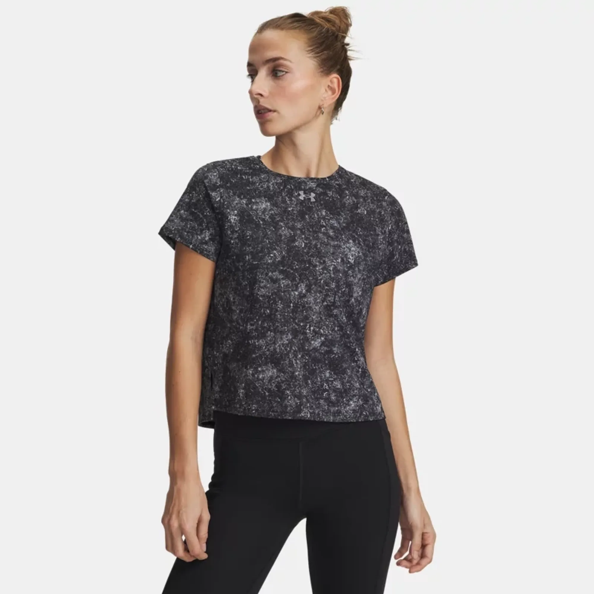 Under Armour  Velociti Pro Printed Women's Short Sleeve Black / Reflective L