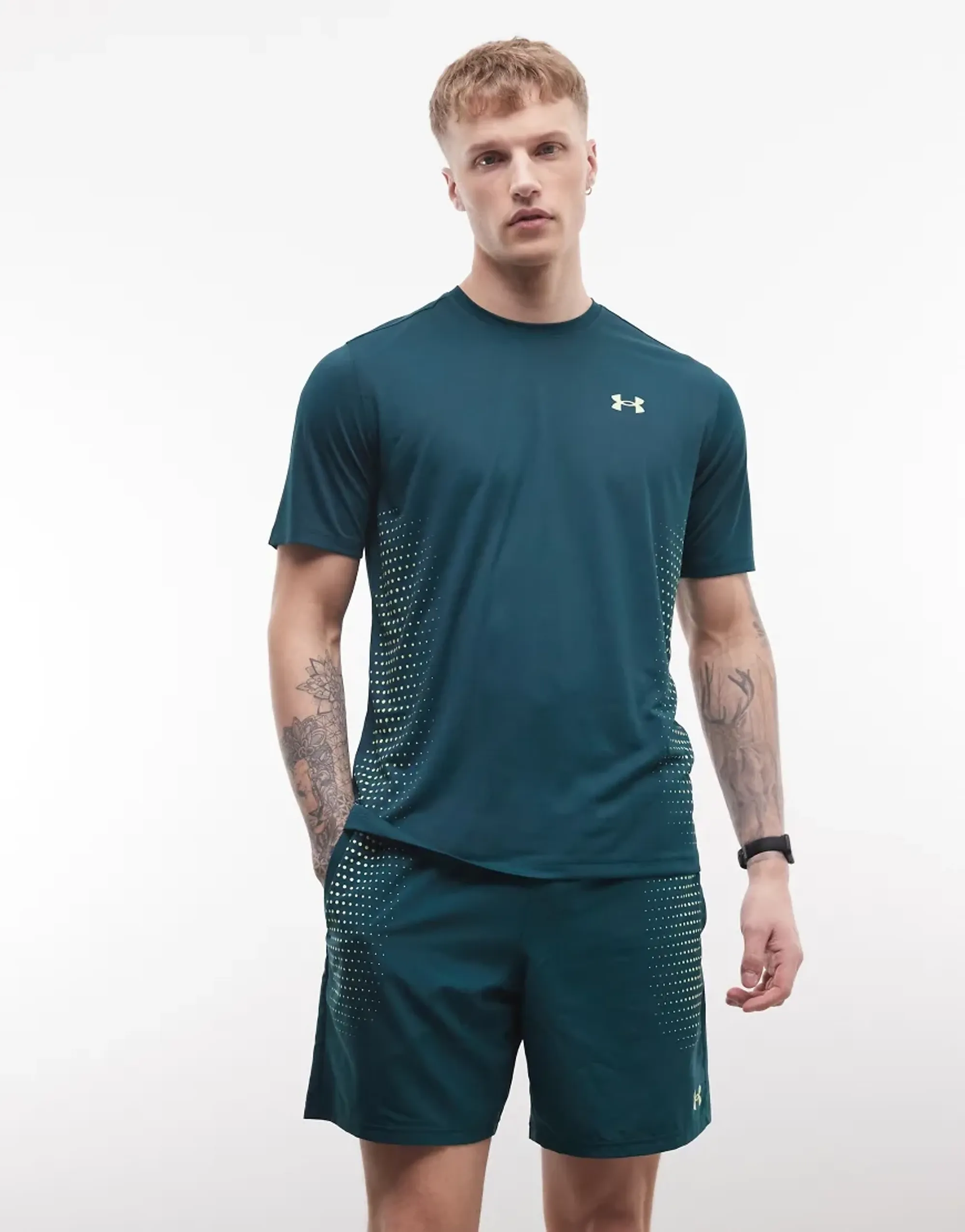 Under Armour  Tech™ Play Men's Short Sleeve Arden Green / Fade Green L