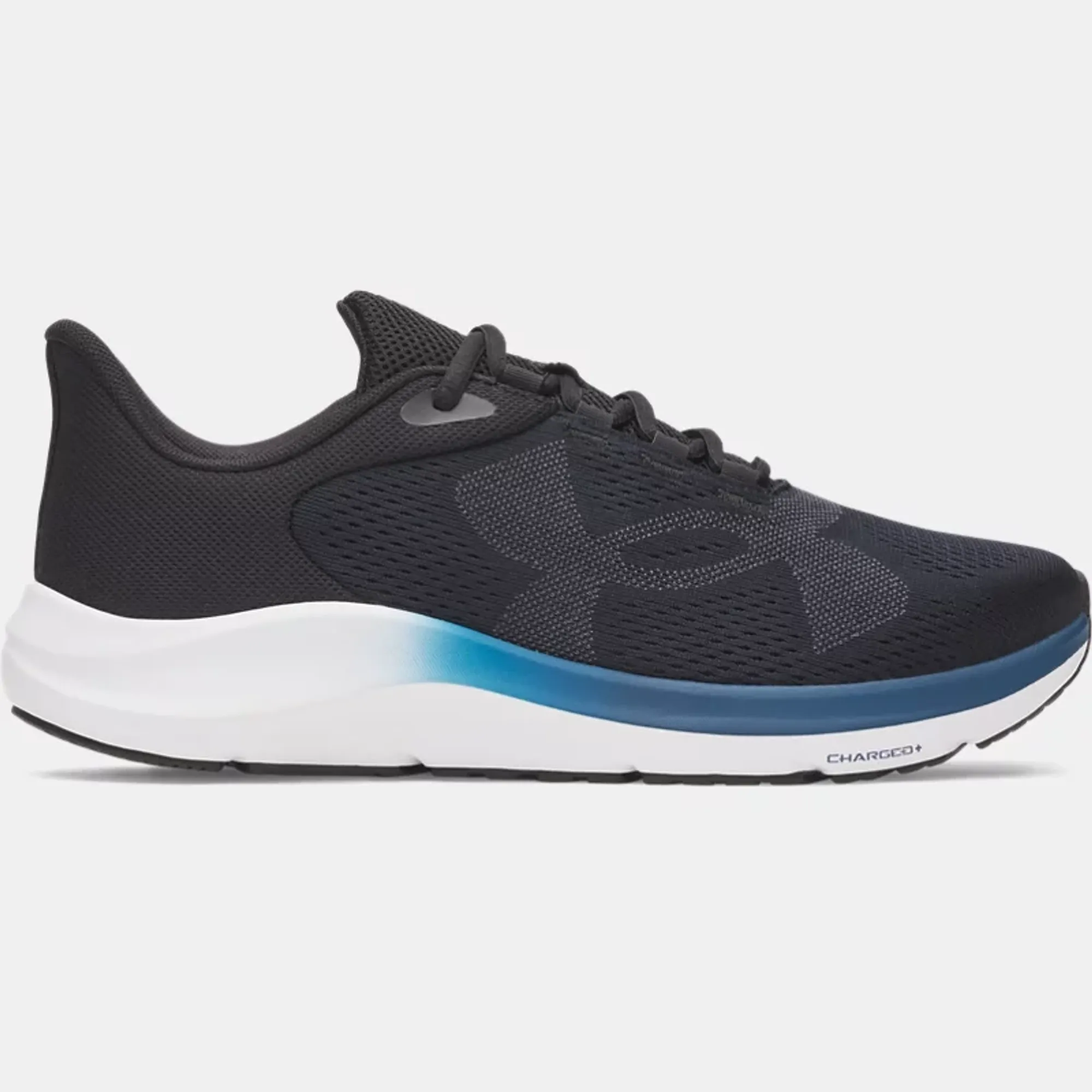 Under Armour  Pursuit 4 Big Logo Men's Running Shoes Black / Wham Blue / Anthracite 9