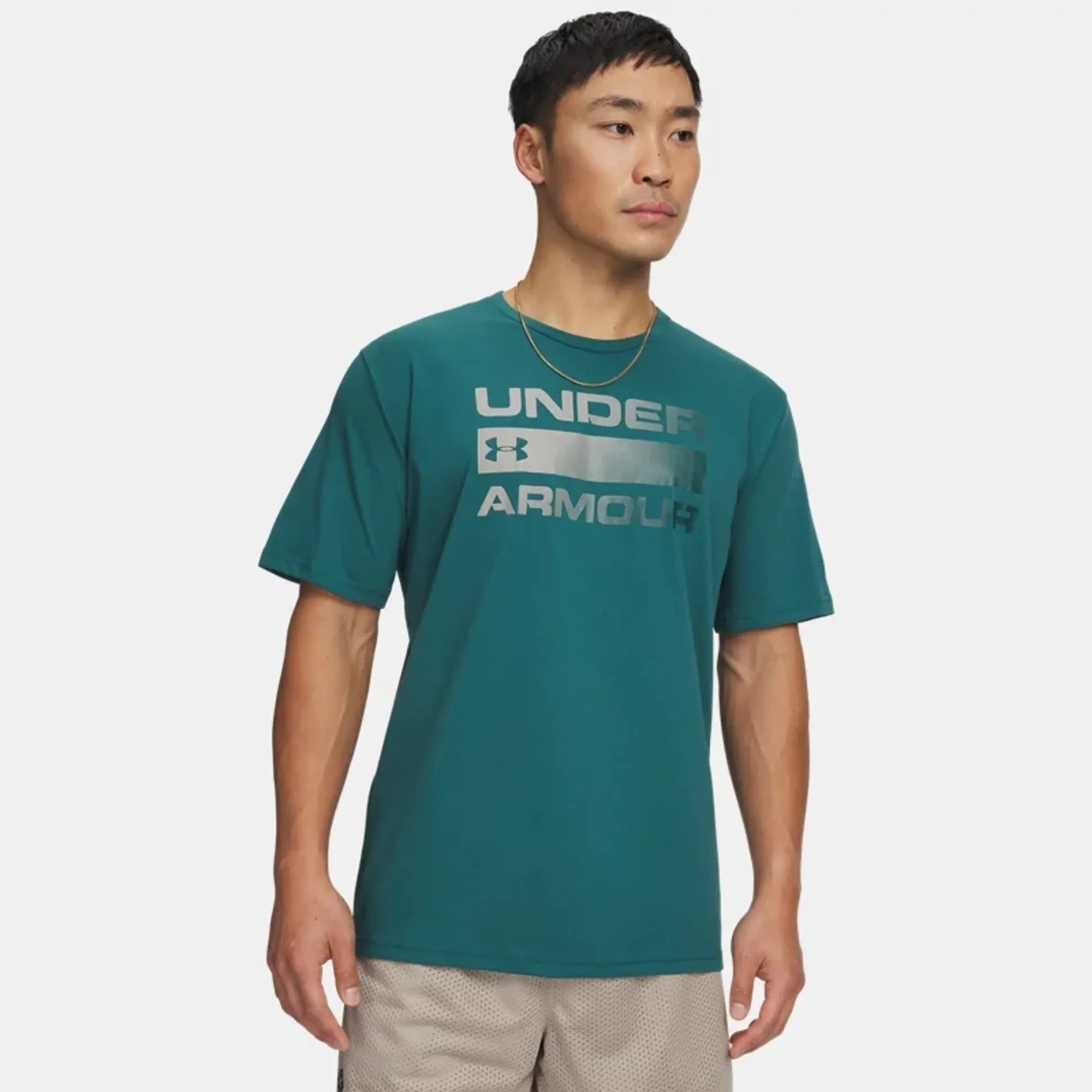 Under Armour Team Issue Wordmark Men's Short Sleeve Rack Green / Arden Green L