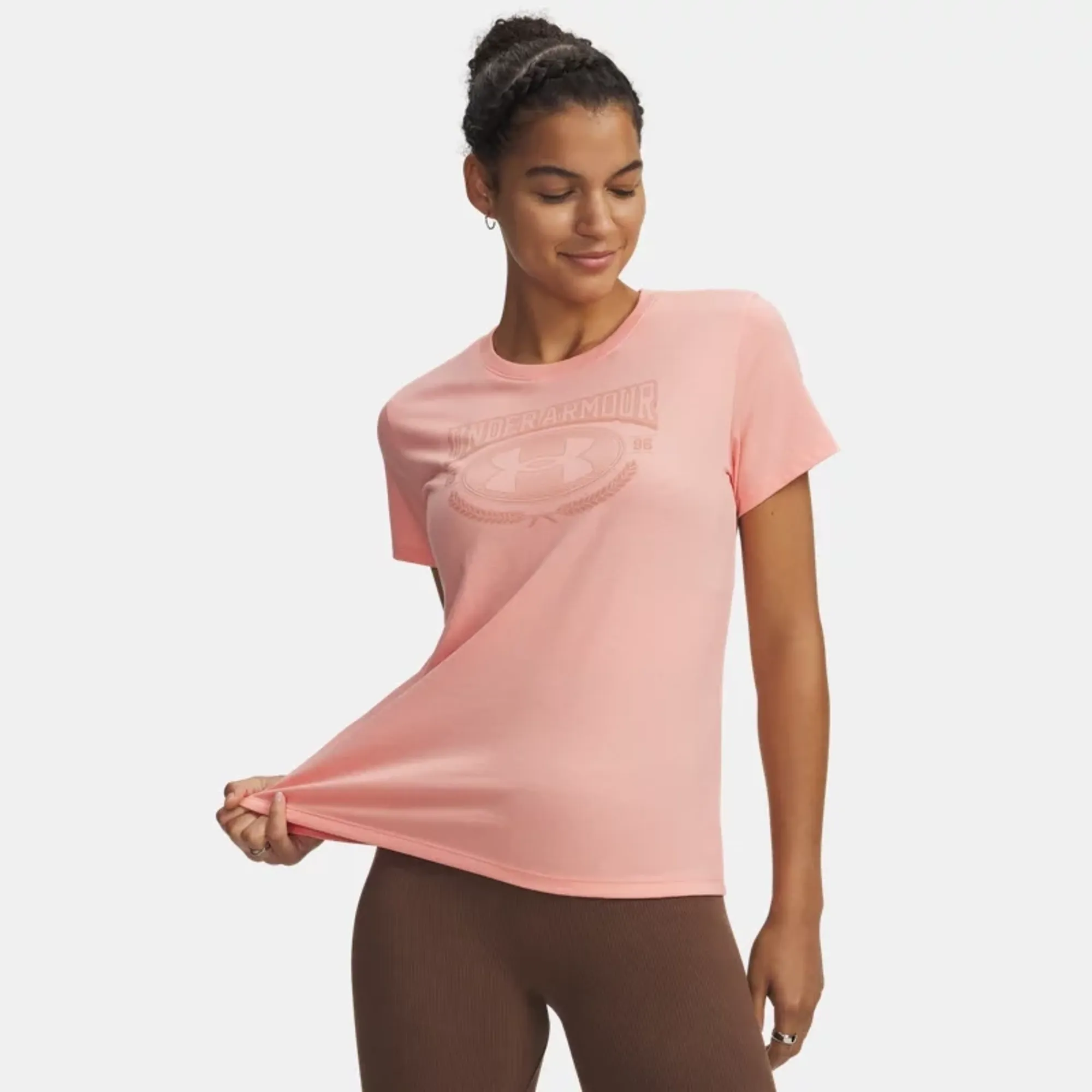 Under Armour  Varsity Women's Short Sleeve Posh Pink / Canyon Pink L