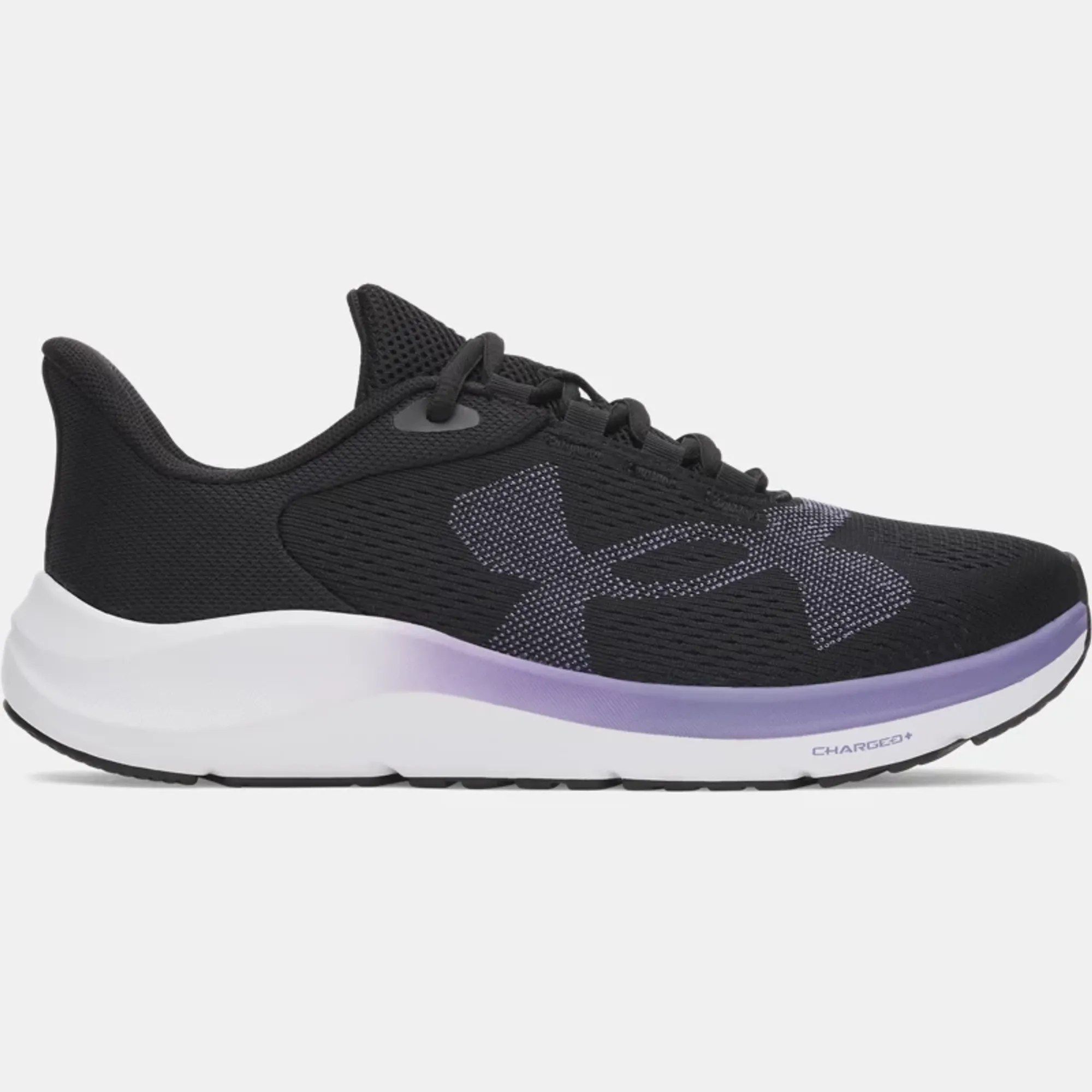 Under Armour  Pursuit 4 Big Logo Women's Running Shoes Black / Purple Luxe / Purple Luxe 5