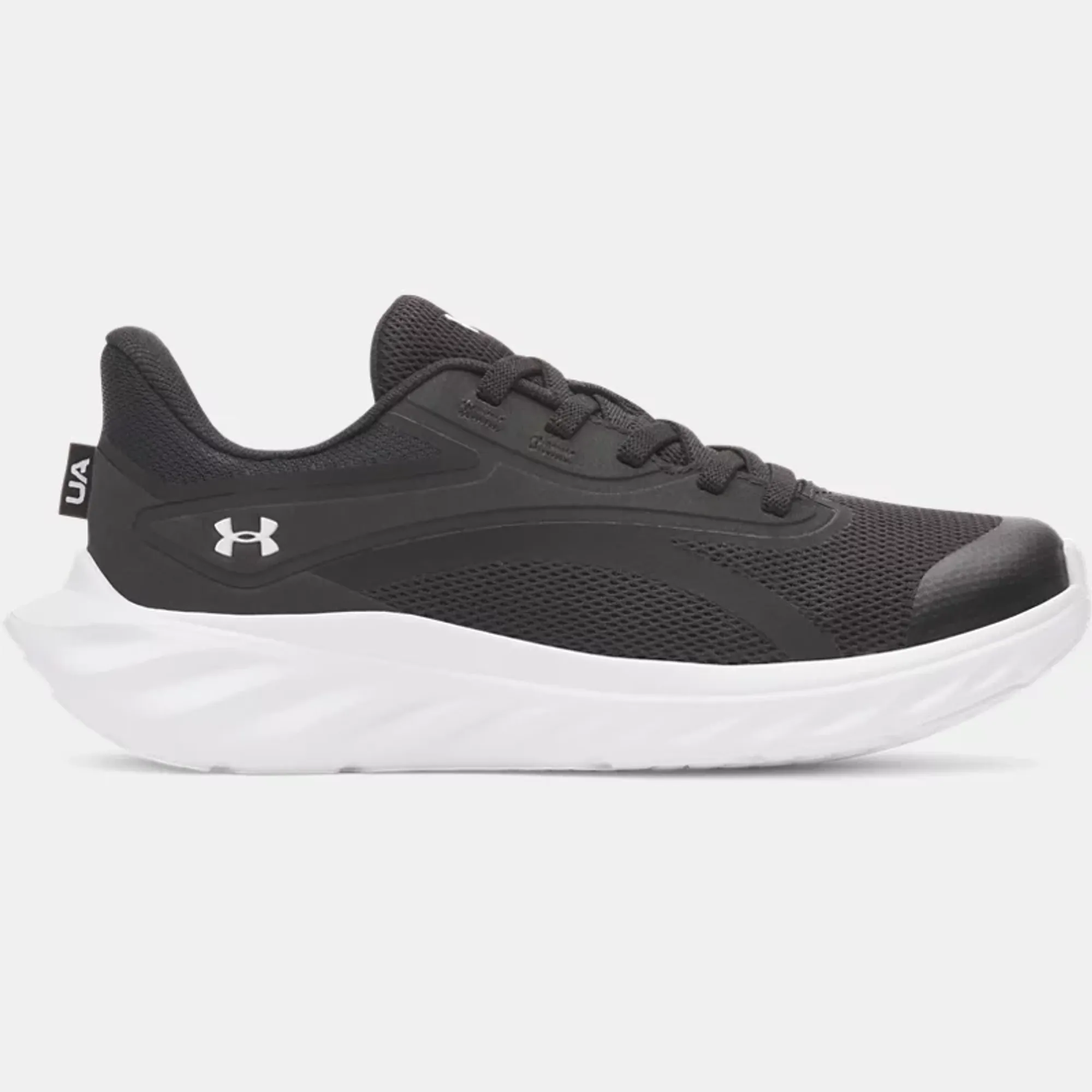 Under Armour  Ascend AL Boys' Pre-School Running Shoes Black / Black / White 13.5
