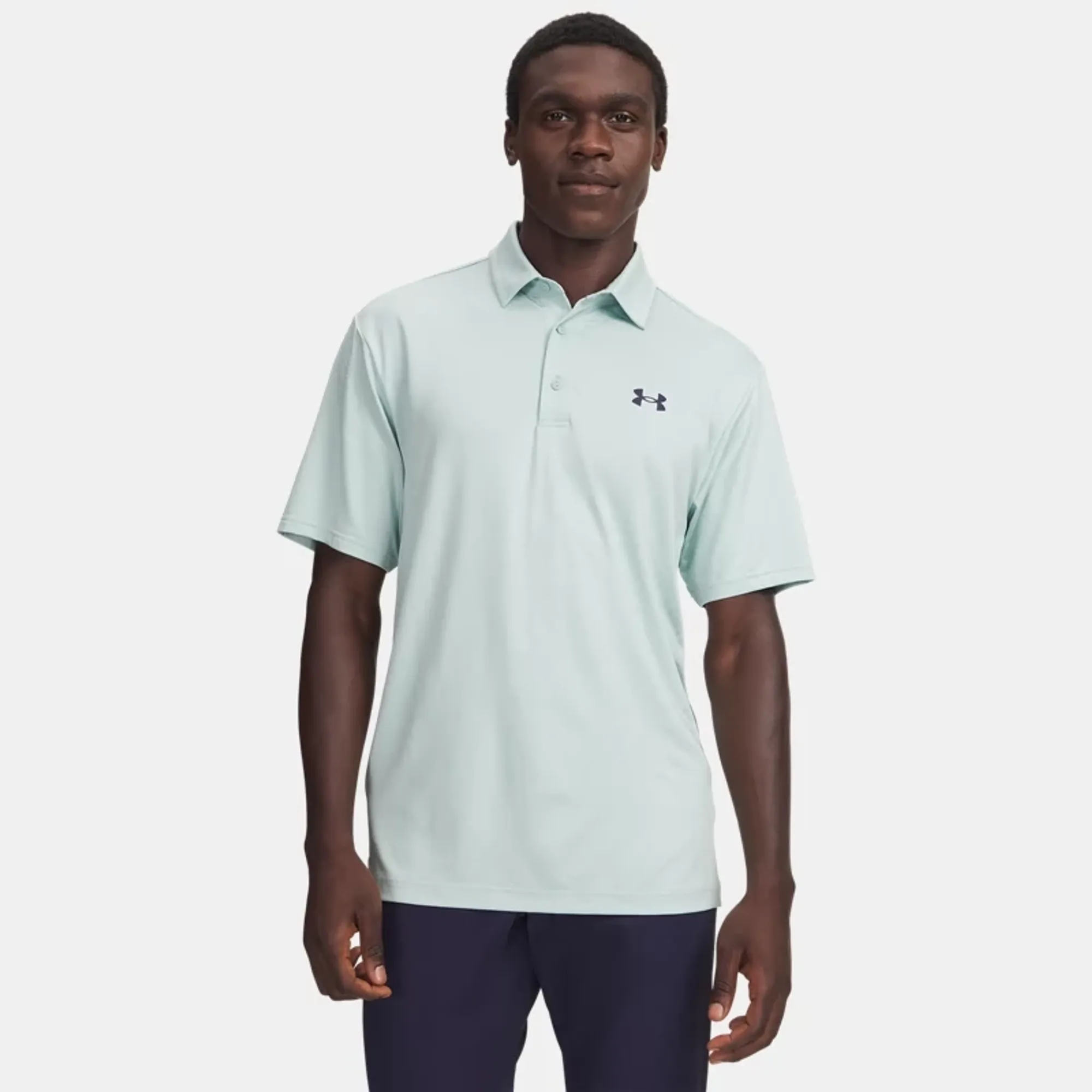 Under Armour  Playoff Jacq Under Armour rd Men's Polo Enamel Blue / Illusion Green / Midnight Navy L