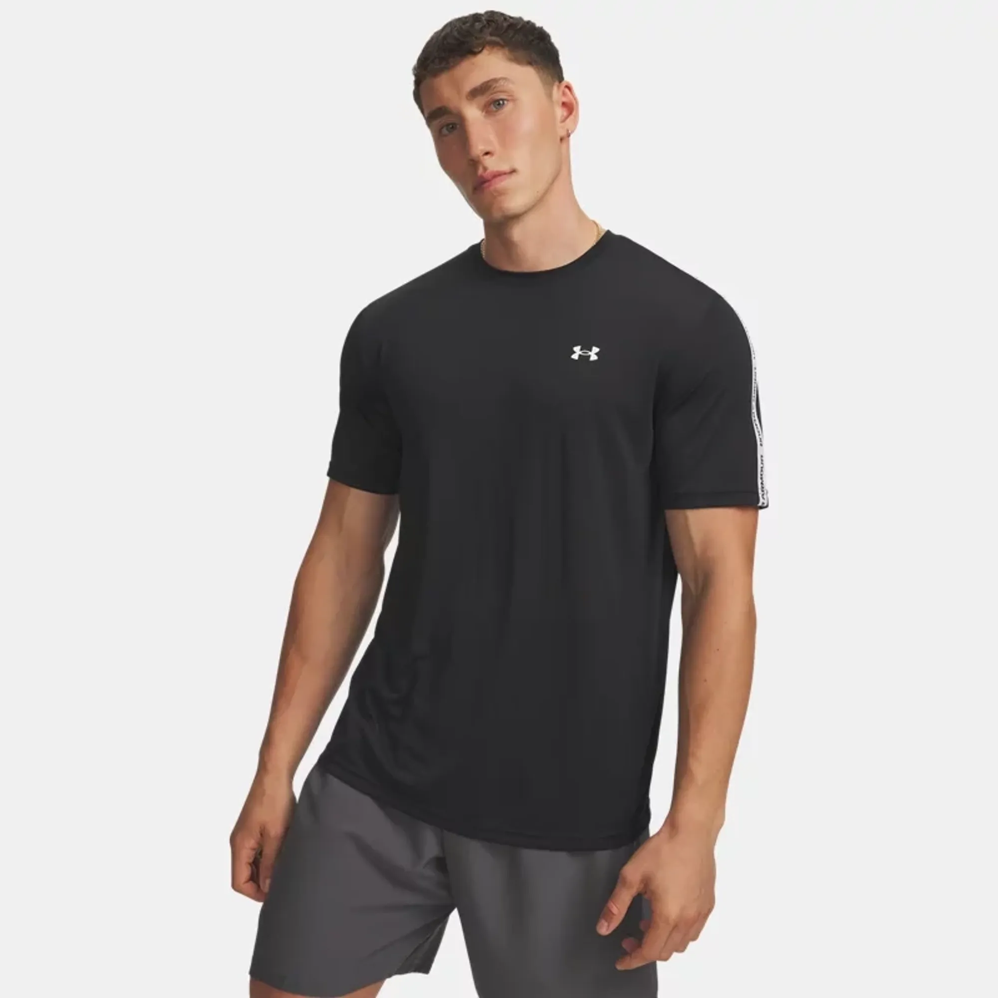 Under Armour Tech™ Taping Men's Short Sleeve Black / White / White L