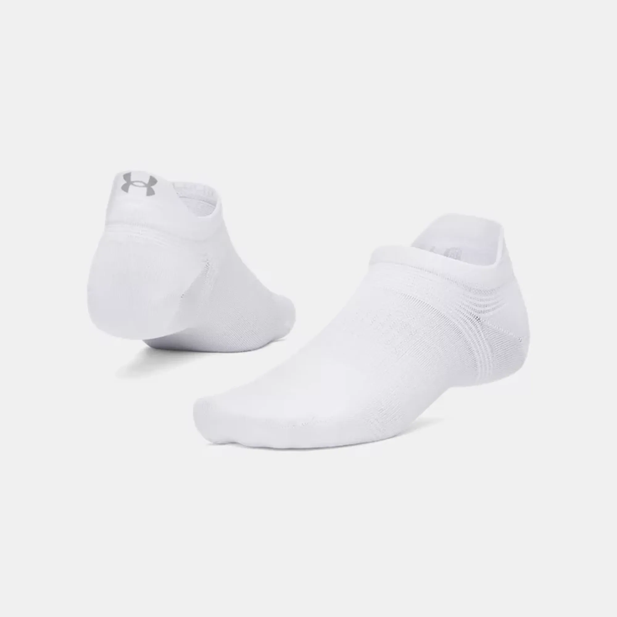 Under Armour  Velociti Lite Unisex No Show Socks White / White / Reflective L