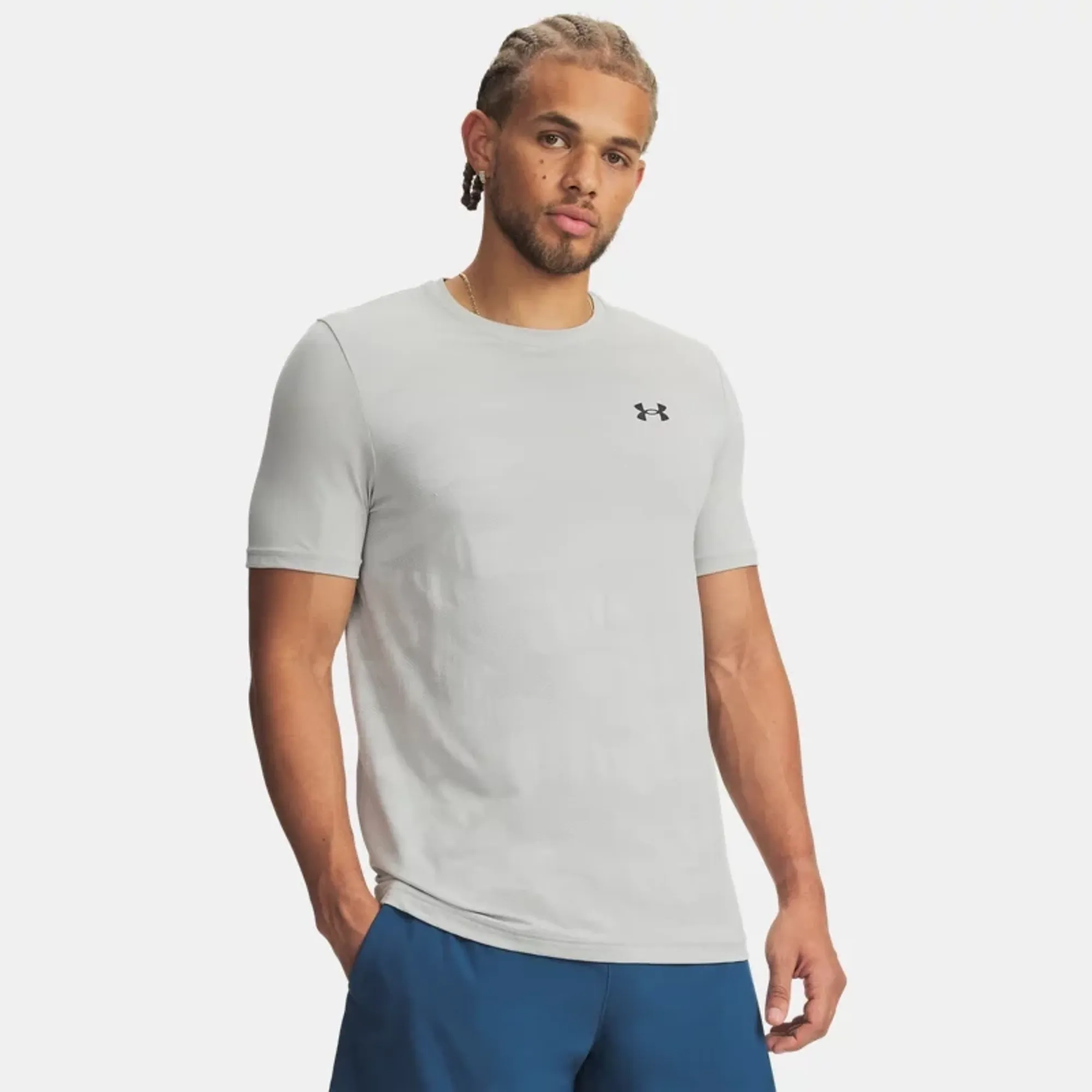 Under Armour  Vanish Elite Seamless Camo Men's Short Sleeve Titanium / Ultimate Black L