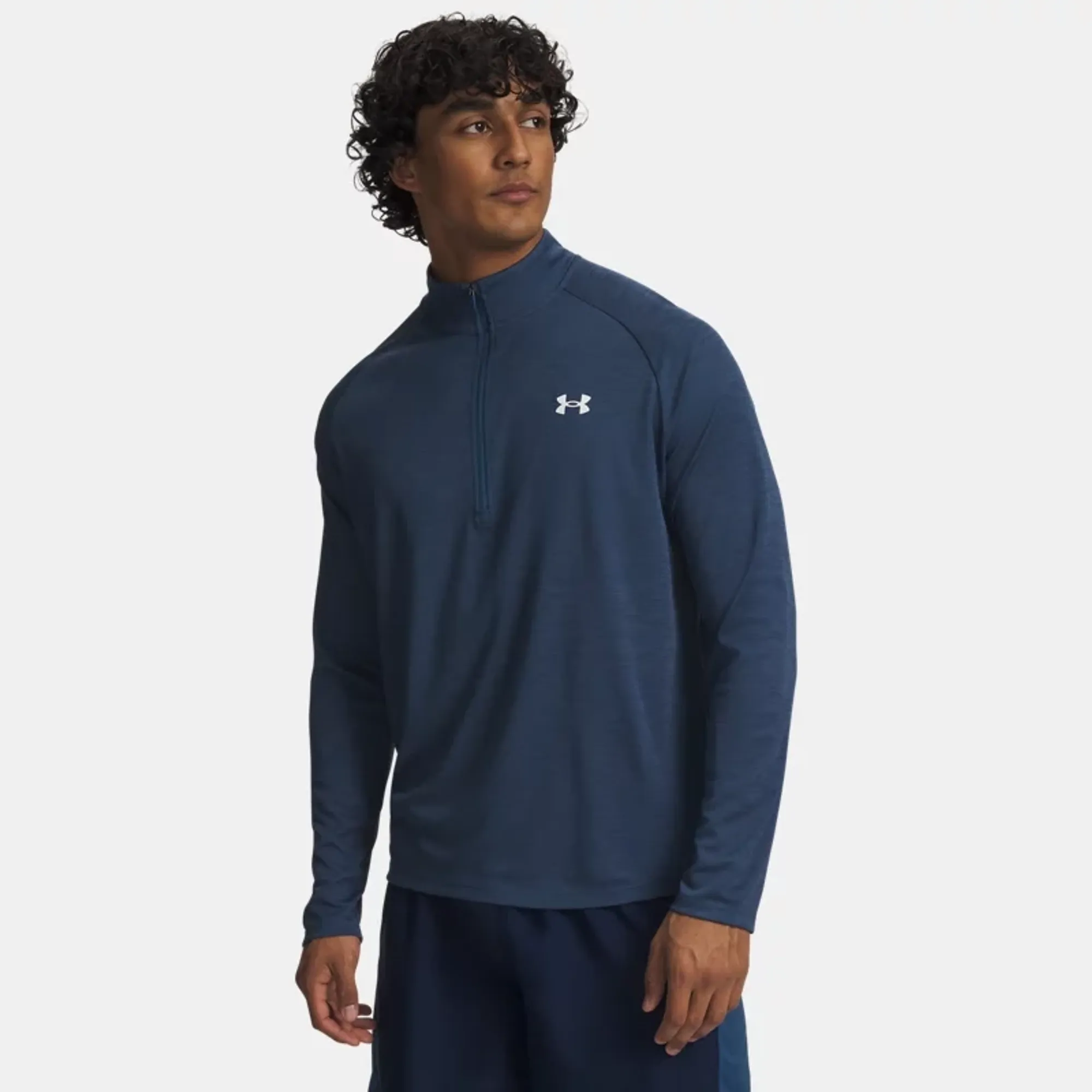 Under Armour  Tech™ Textured Men's ½ Zip Wham Blue / White L