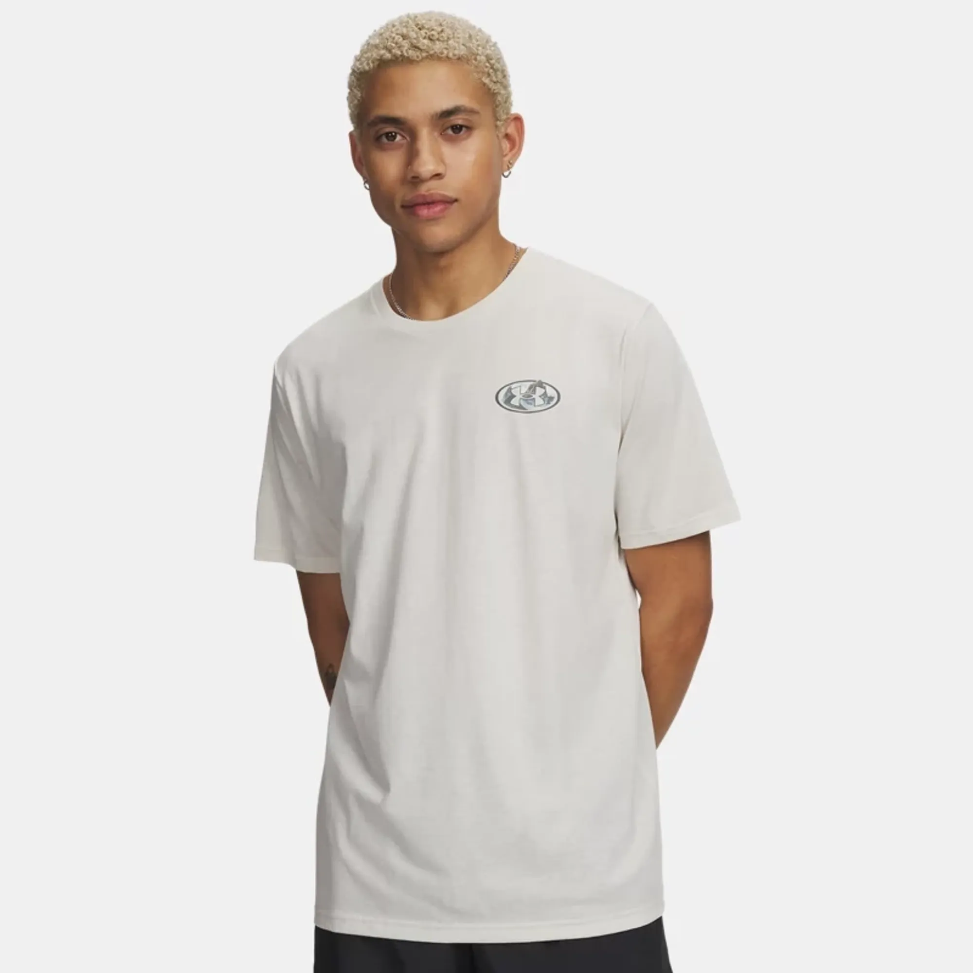 Under Armour Mountain Photoreal Men's Short Sleeve Stone / Clay Green L