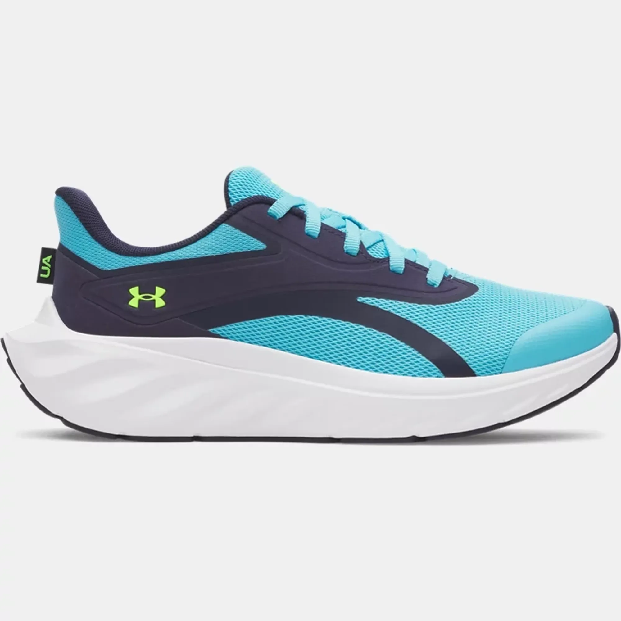 Under Armour  Ascend Boys' Grade School Running Shoes Blue Blur / Midnight Navy / Hyper Green 3.5