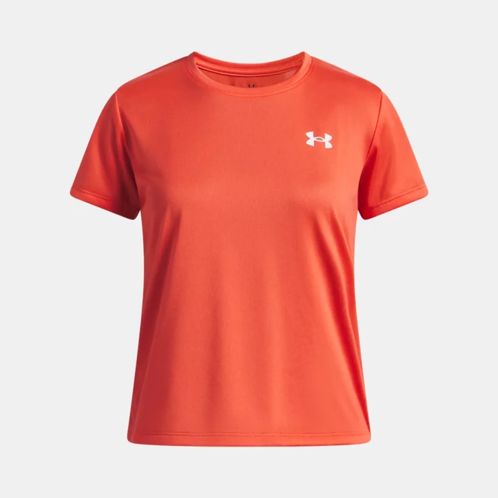 Under Armour  Tech™ Girls' Short Sleeve Venom Red / White YLG (59 - 63 in)