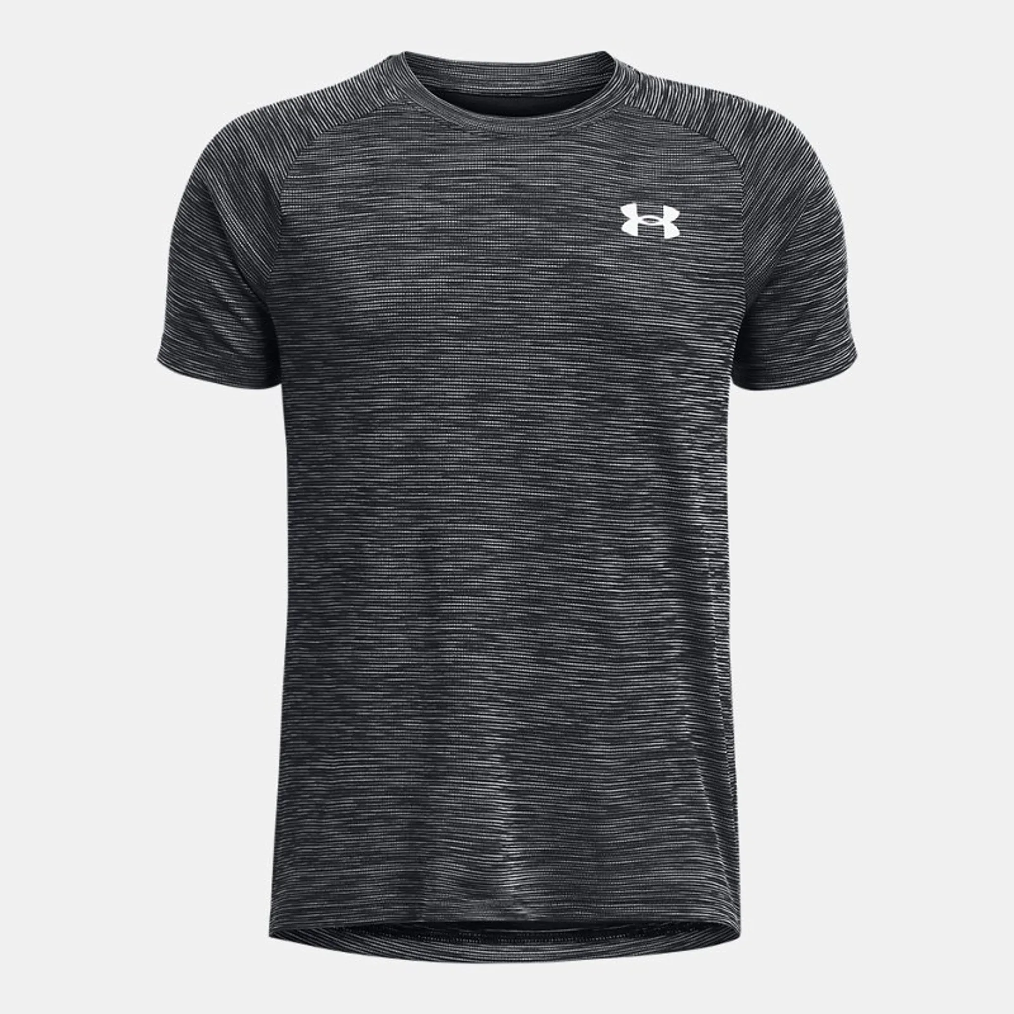 Under Armour  Tech™ Textured Boys' Short Sleeve Black / White YLG (59 - 63 in)