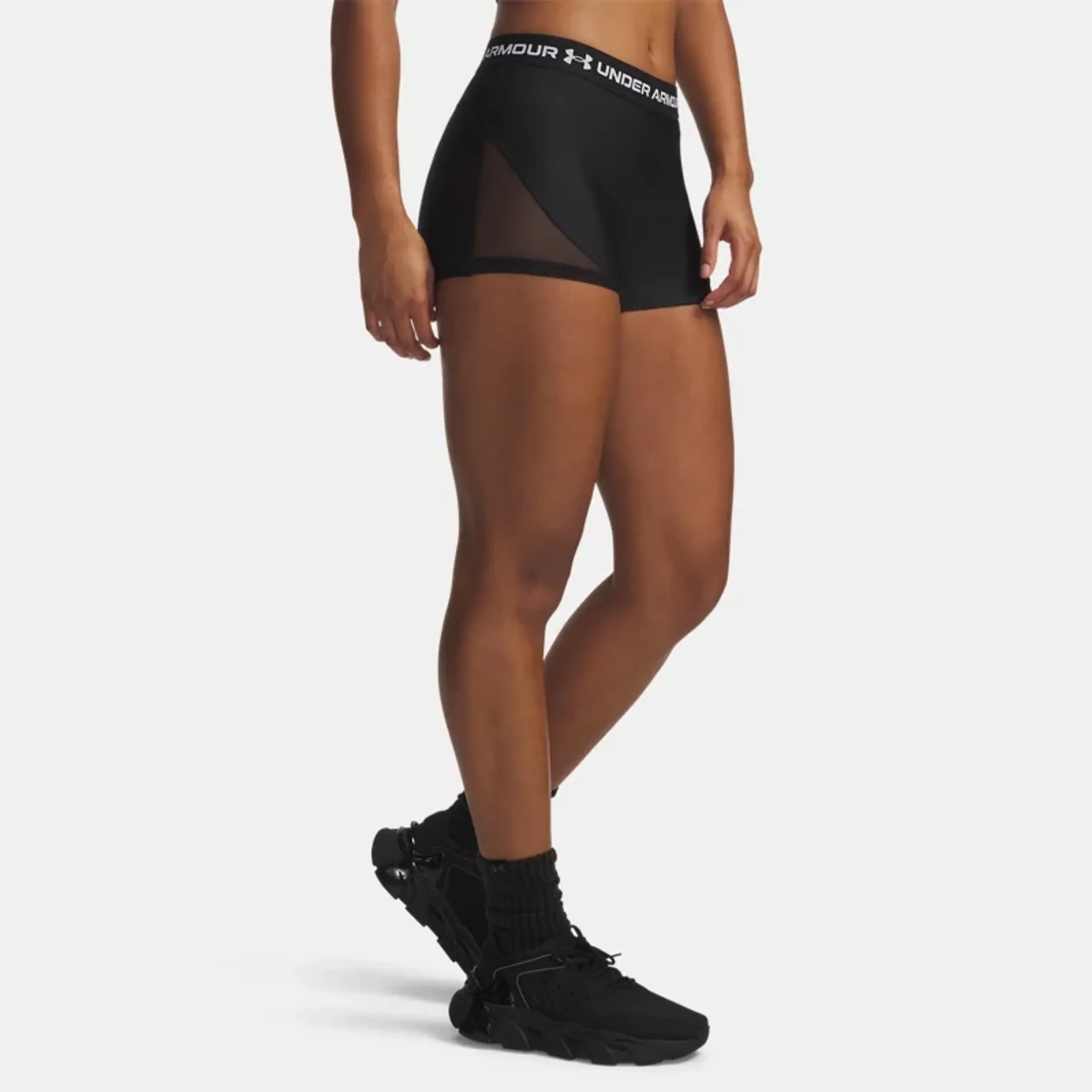HeatGear® Mesh Shorty Women's Shorts Ultimate Black / White L