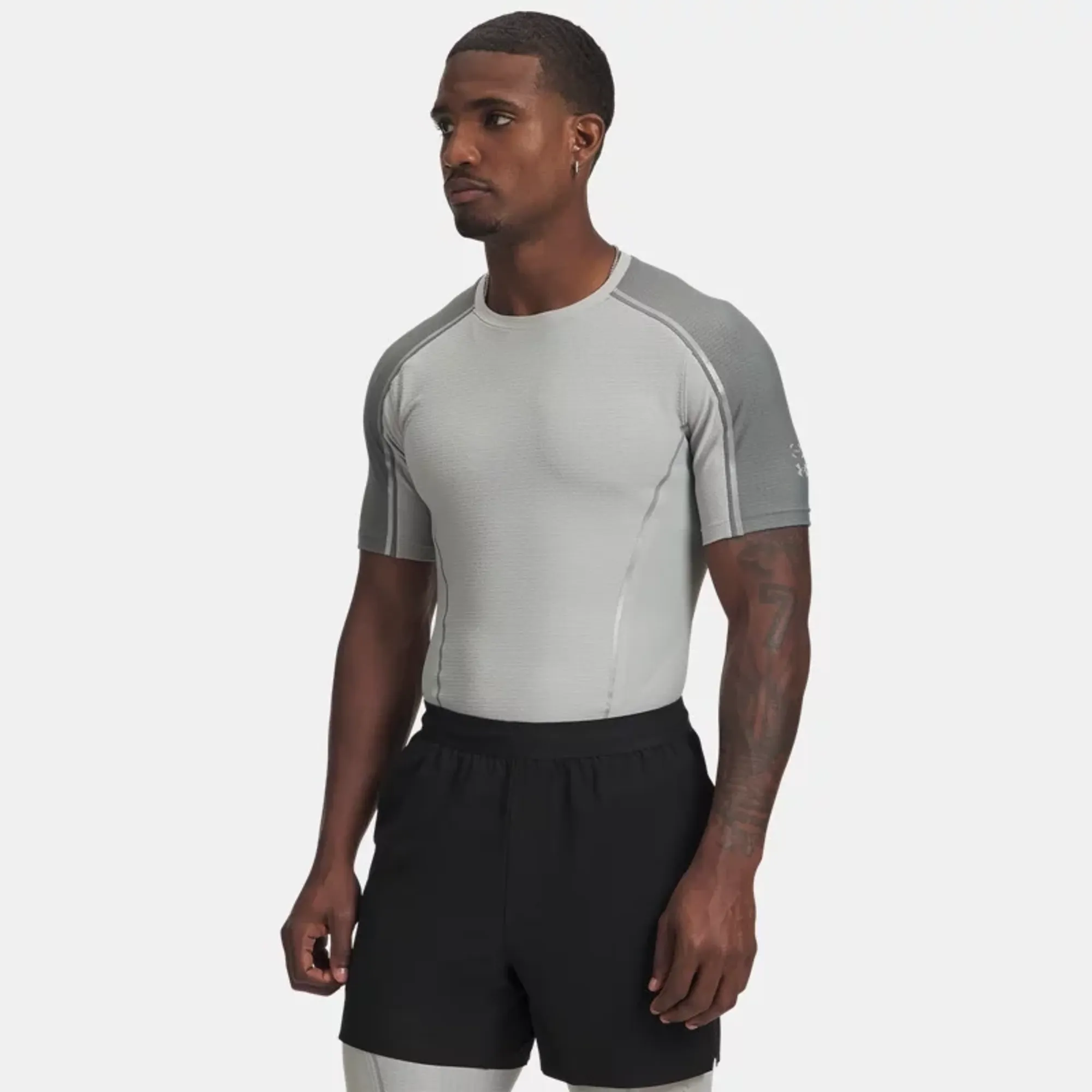 Under Armour  Halo Bonded Auxetic Men's Short Sleeve Titanium / Clay Green / Reflective L