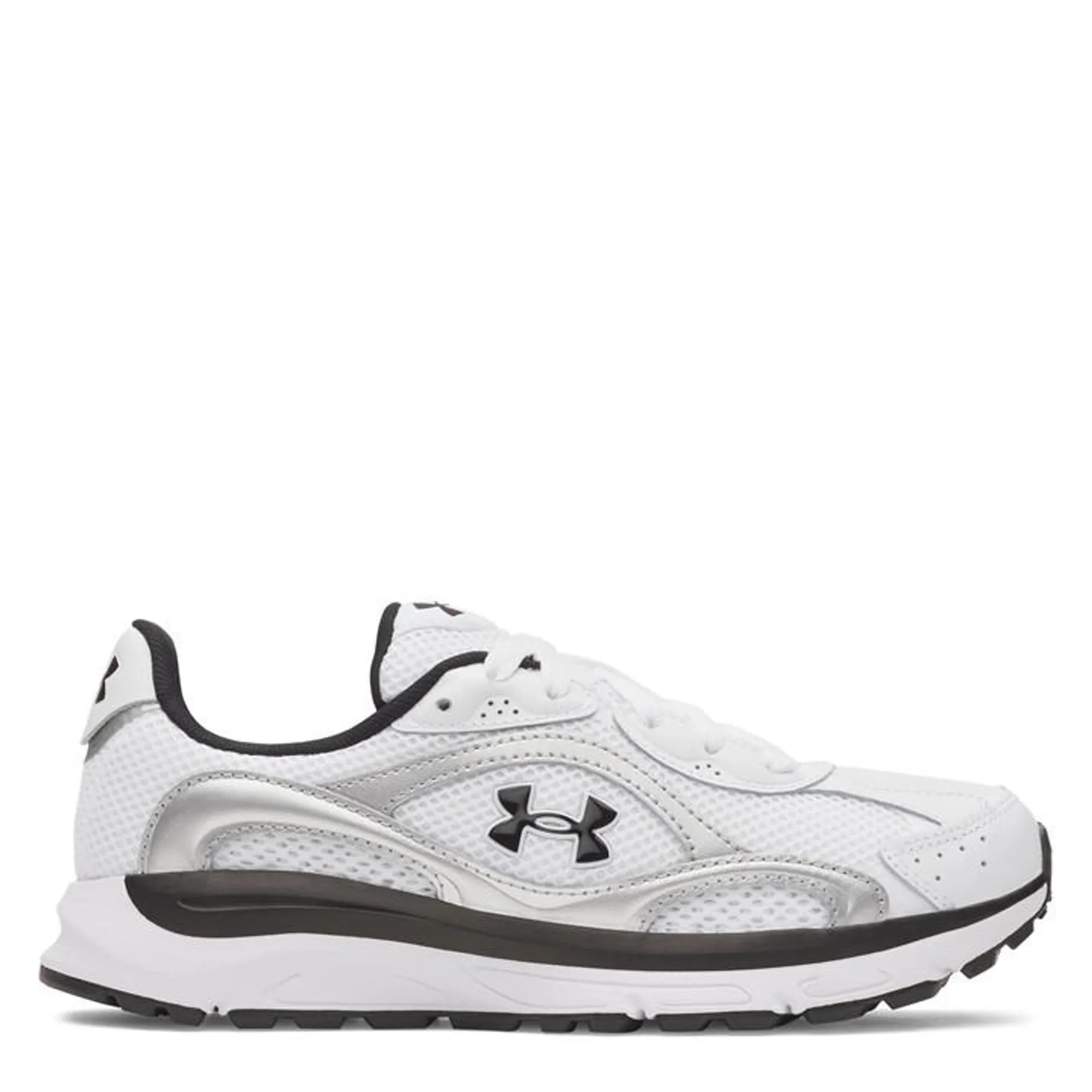 Under Armour  Tech Runner Women's Shoes White / Metallic Silver / Black 7.5