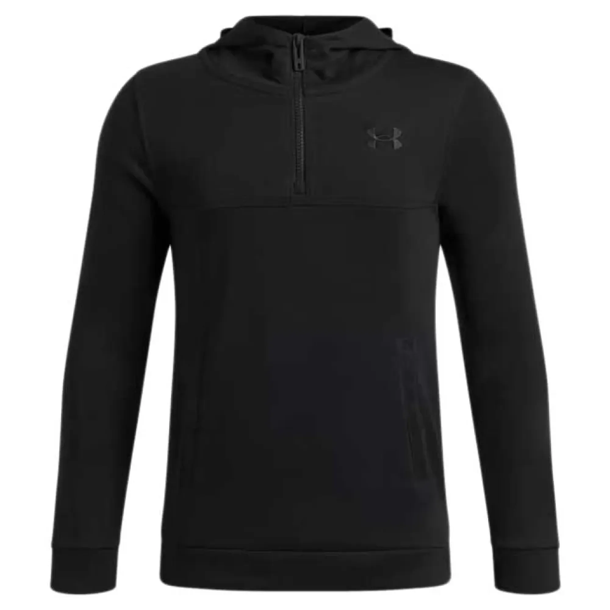 Under Armour Rival Lightweight Boys' ¼ Zip Hoodie Black / Black YLG