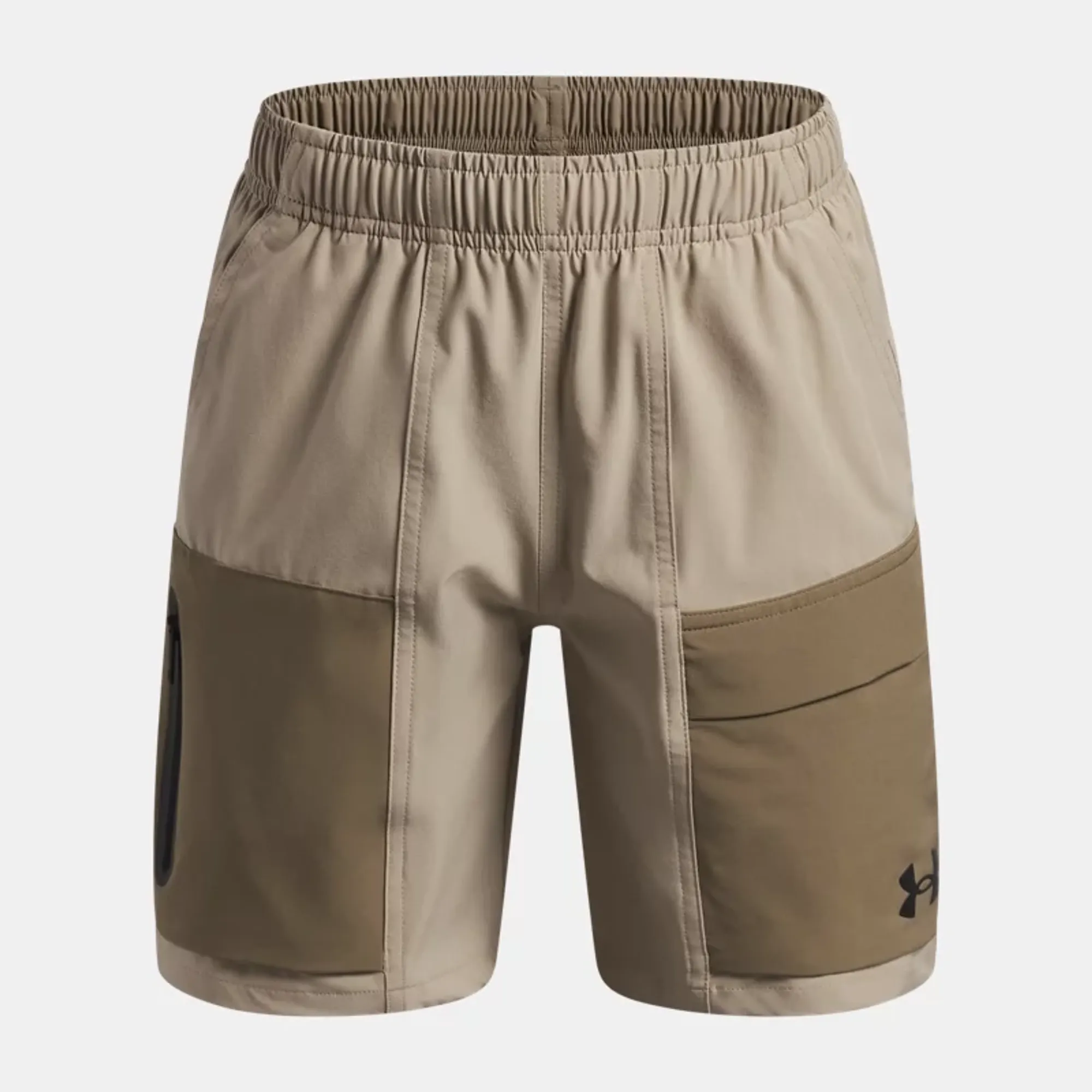 Under Armour Unstoppable Woven Boys' Shorts City Khaki / Bayou / Black YLG