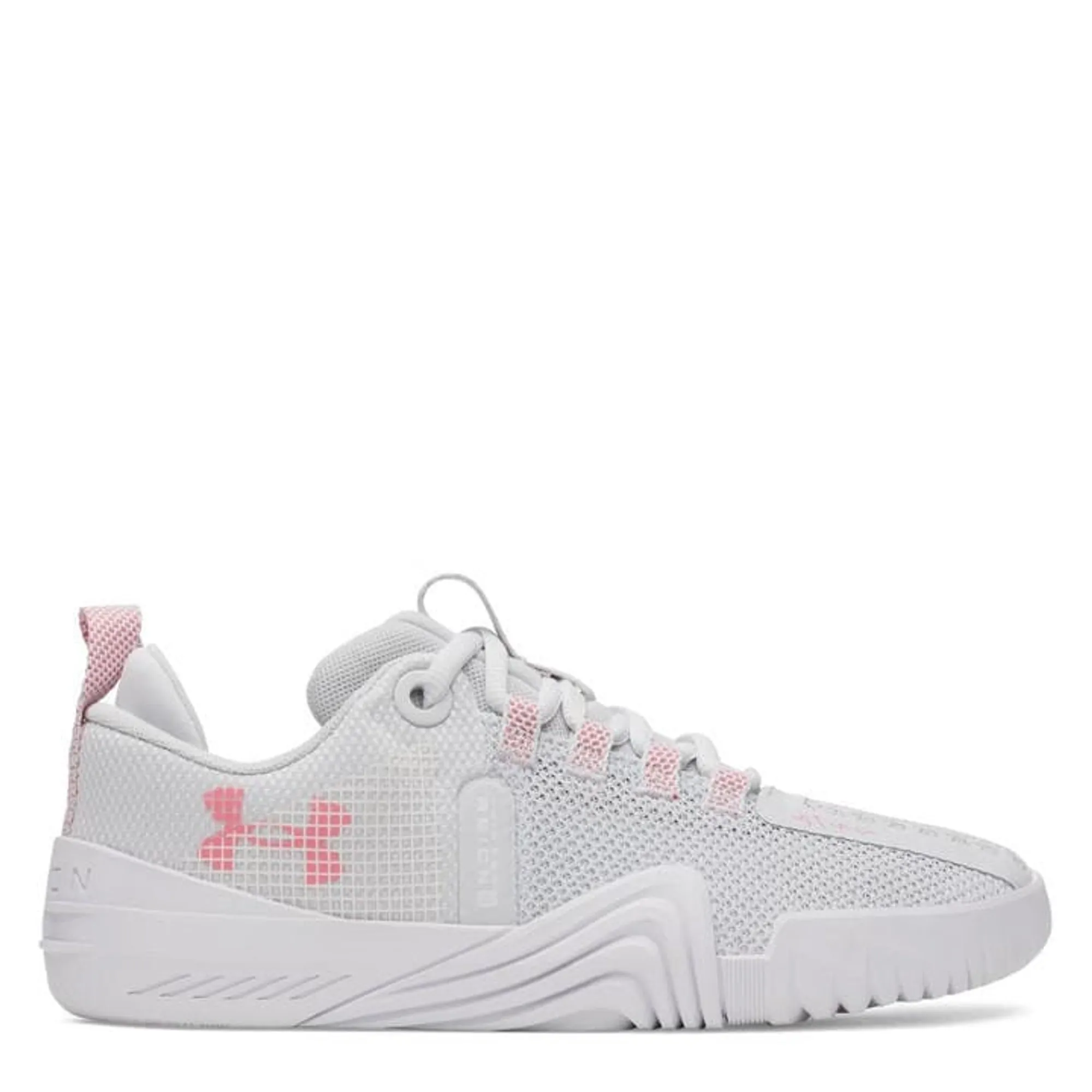 Under Armour  Reign 6 Women's Training Shoes Distant Gray / White / Bittersweet Pink 7.5