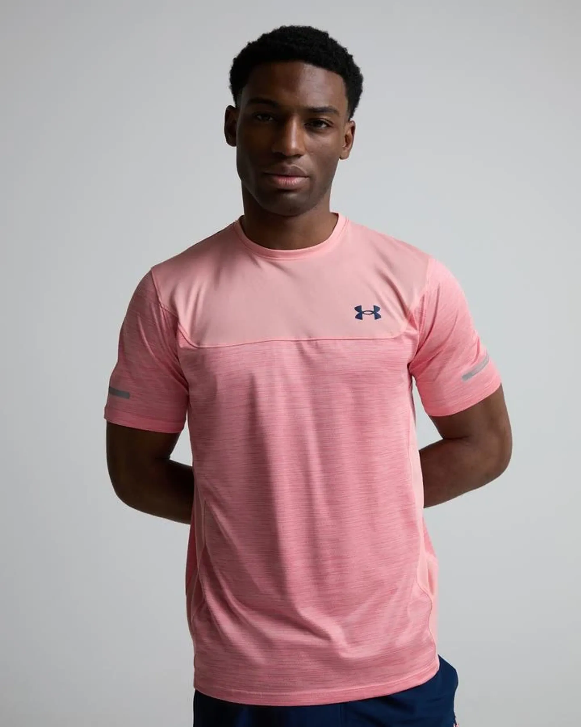 Under Armour  Tech™ Utility Men's Short Sleeve Posh Pink / Academy L