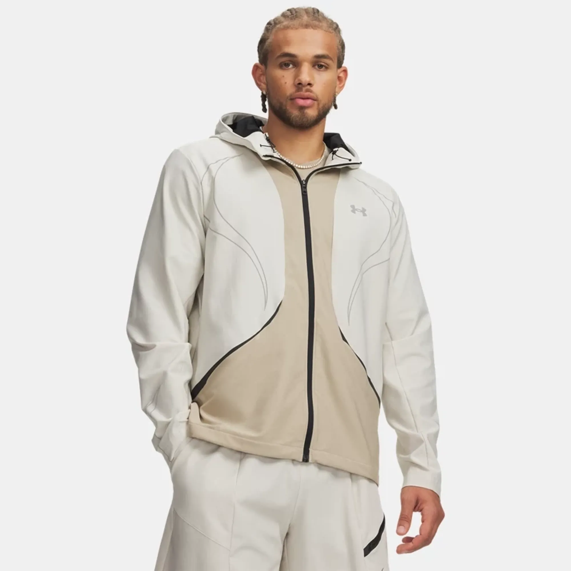 Under Armour  Unstoppable+ Woven Men's Jacket Summit White / City Khaki / Silver Reflective L