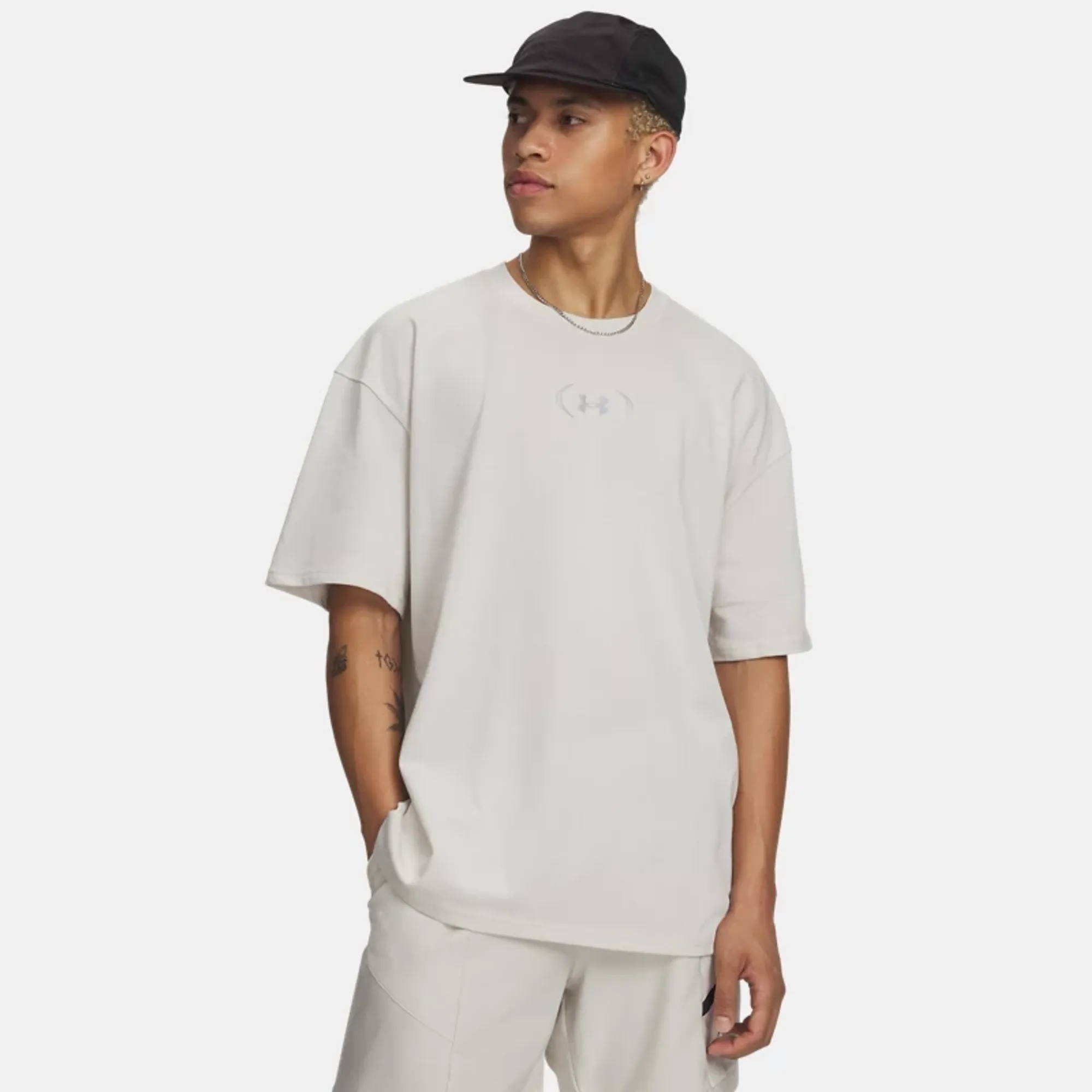 Under Armour Unstoppable+ Heavyweight Men's Short Sleeve Summit White / Silver Reflective L