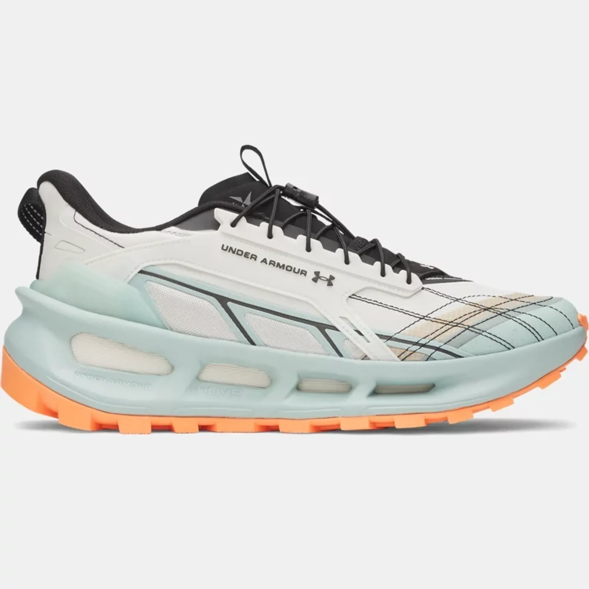 Under Armour  EXPLOR Trail Unisex Shoes Summit White / Enamel Blue / Apollo Orange 13