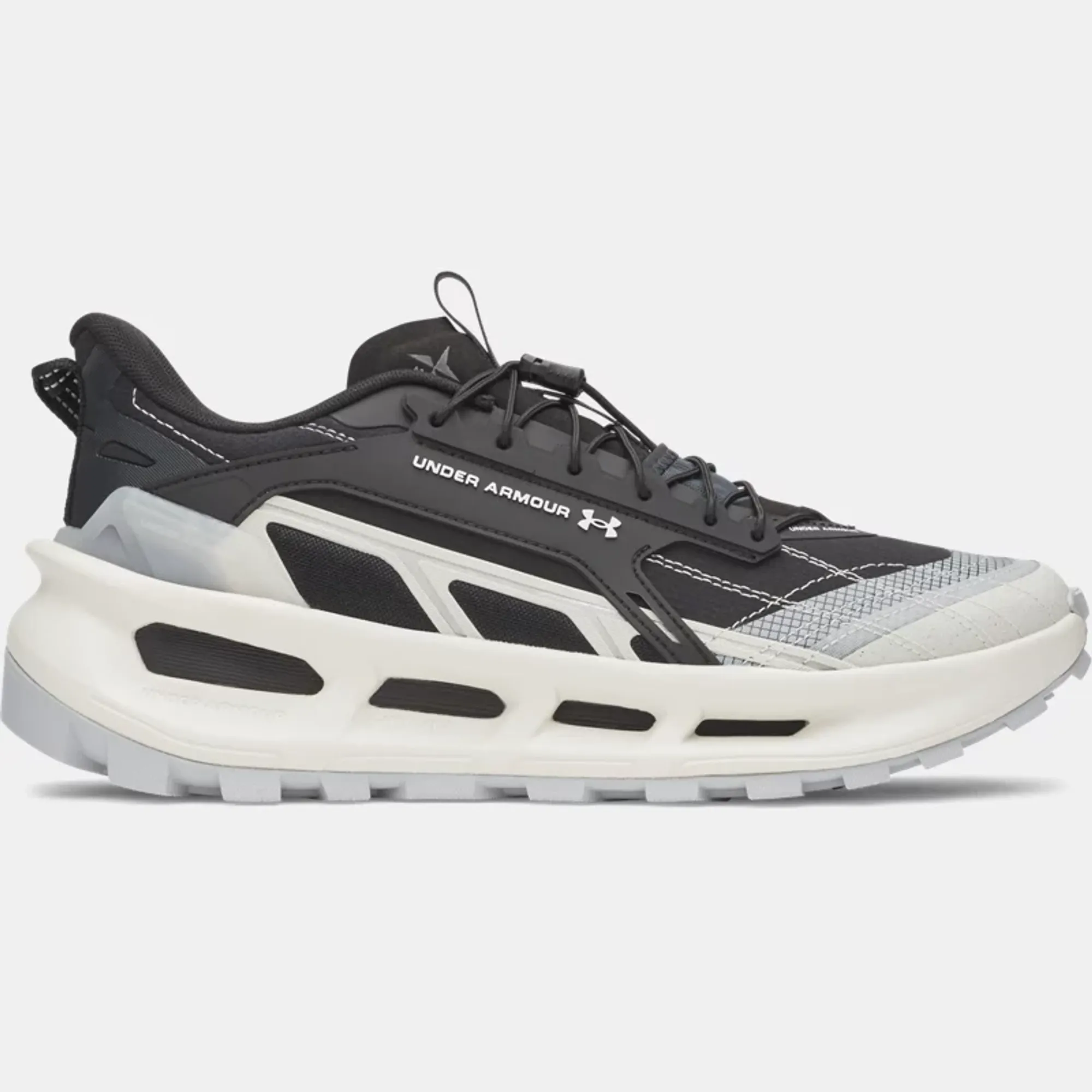 Under Armour  EXPLOR Trail Unisex Shoes Summit White / Black / Mod Gray 4