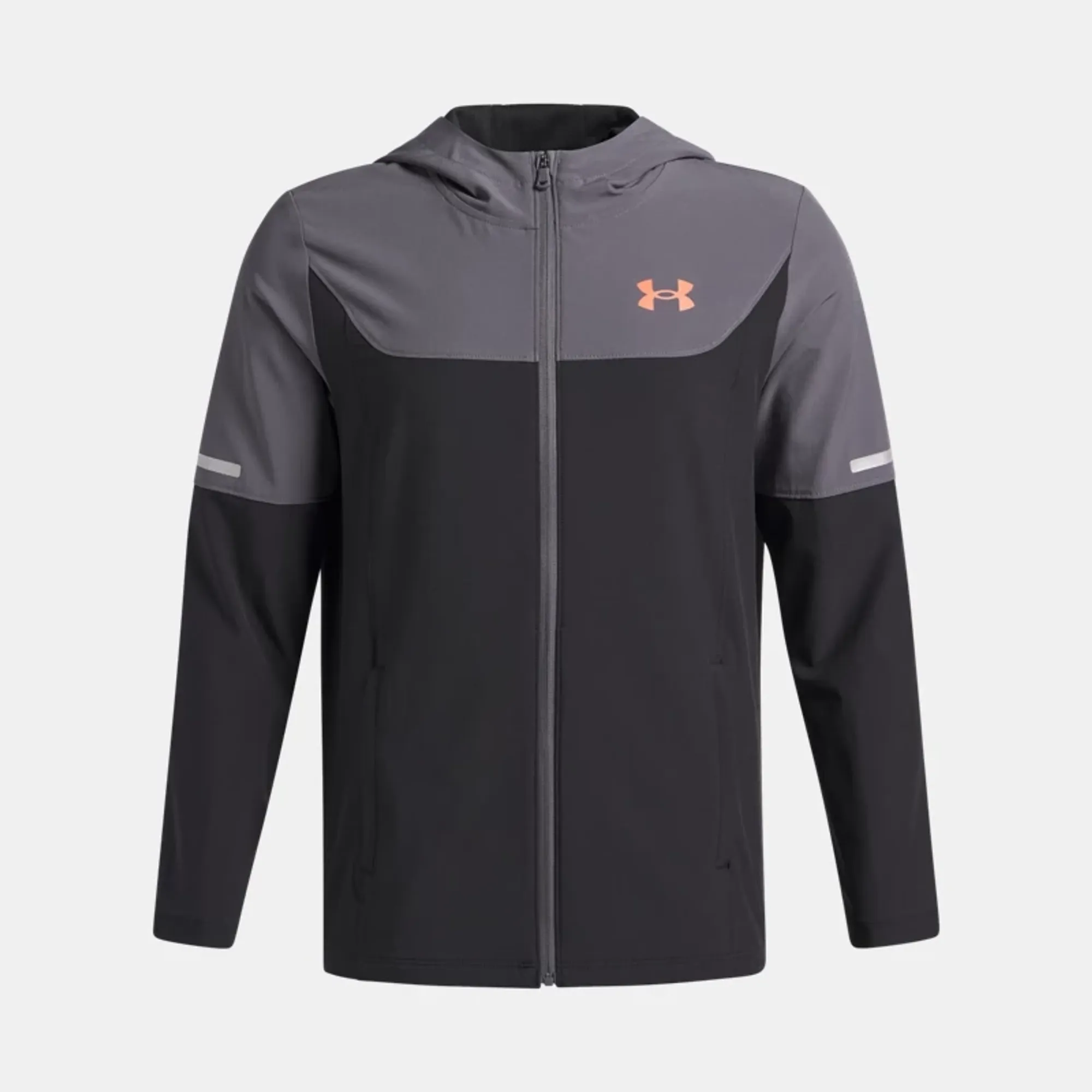 Under Armour  Tech™ Utility Woven Boys' Jacket Black / Venom Red YLG (59 - 63 in)