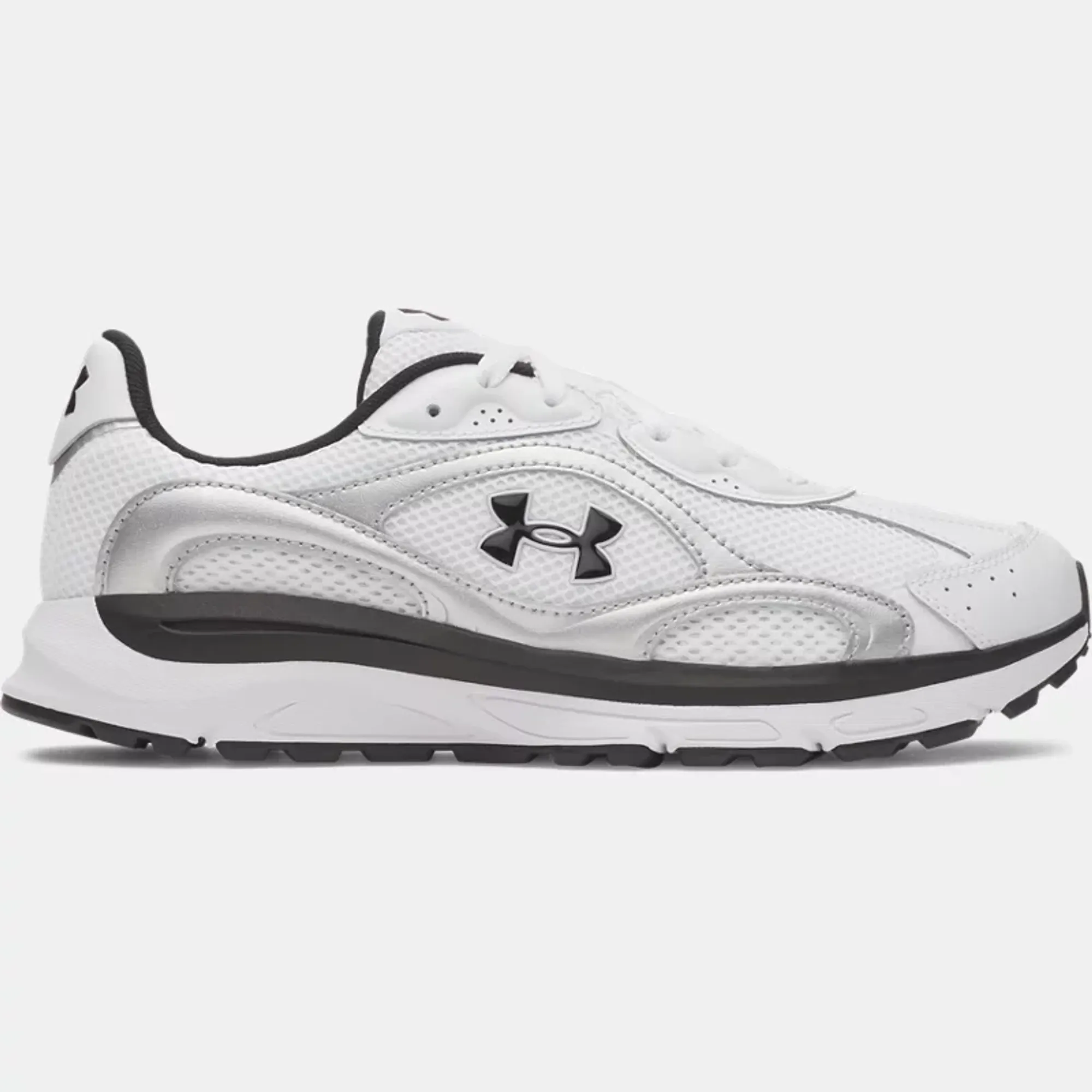 Under Armour  Tech Runner Men's Shoes White / Metallic Silver / Black 9