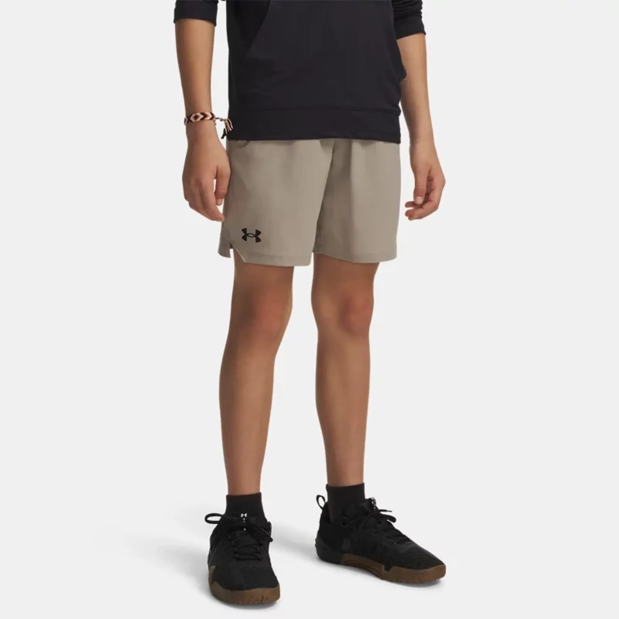 Under Armour  Vanish Boys' Shorts Timberwolf Taupe / Black YLG (59 - 63 in)