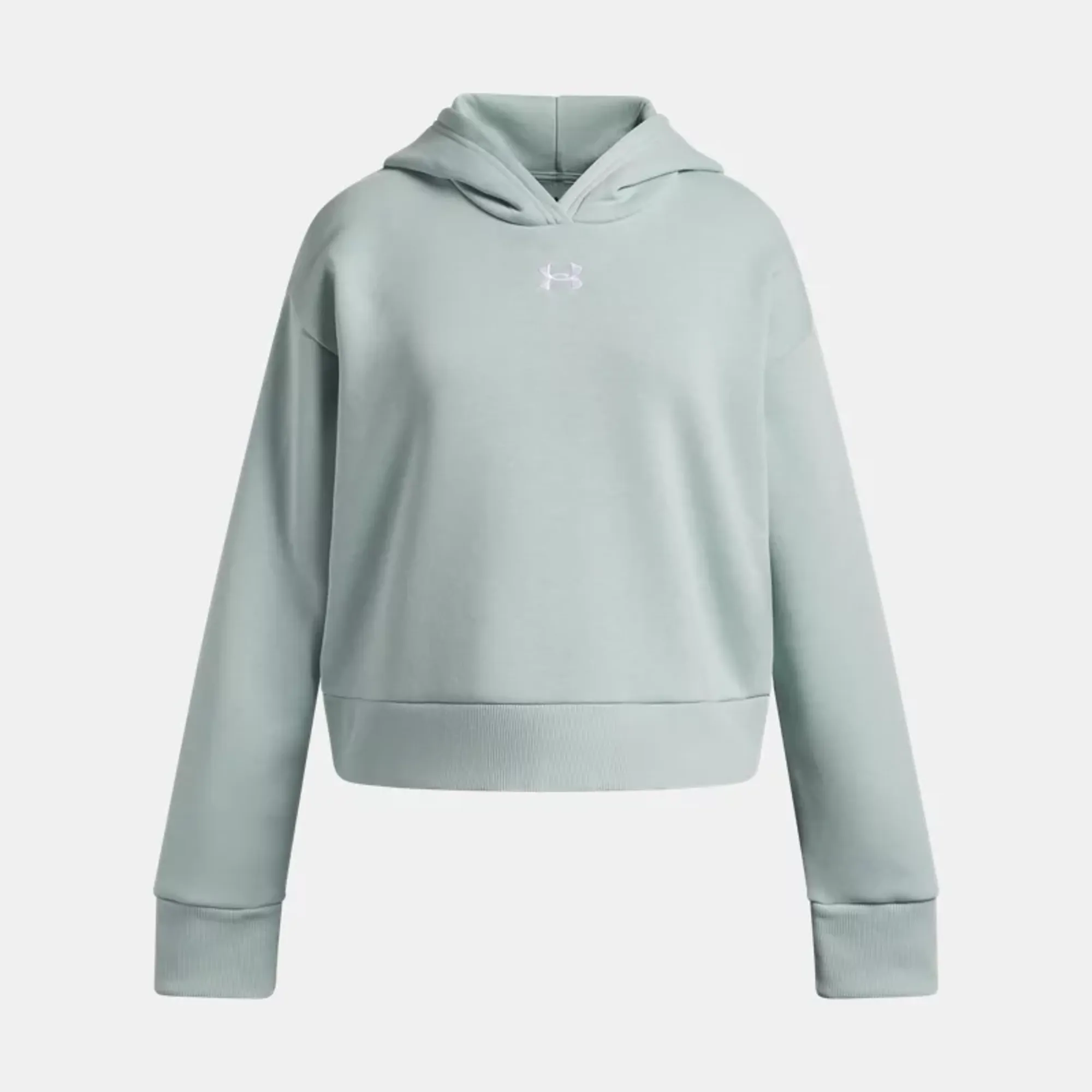 Under Armour  Rival Fleece Girls' Crop Hoodie Enamel Blue / White YLG (59 - 63 in)