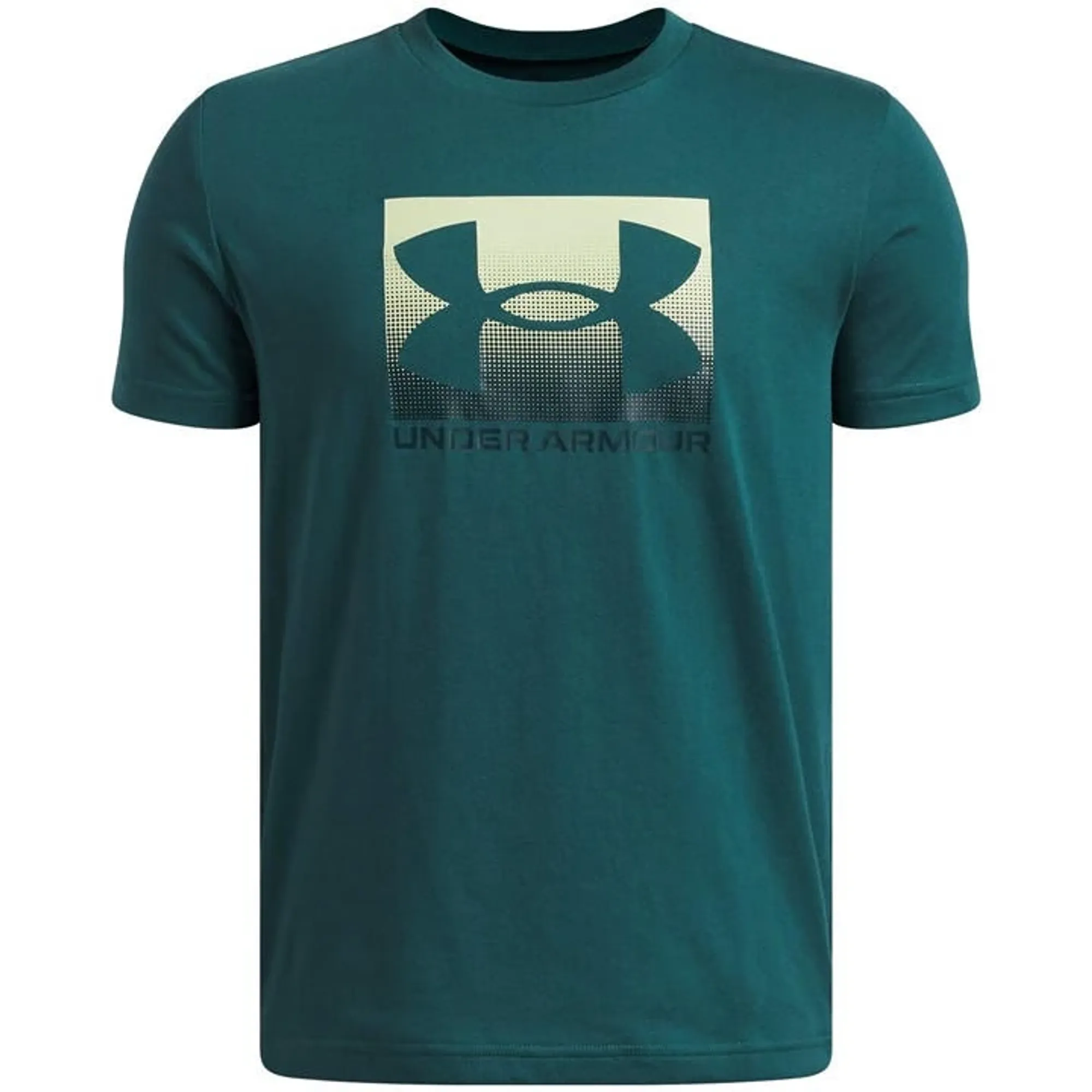 Under Armour  Boxed Sports Boys' Short Sleeve Rack Green / Fade Green YLG (59 - 63 in)