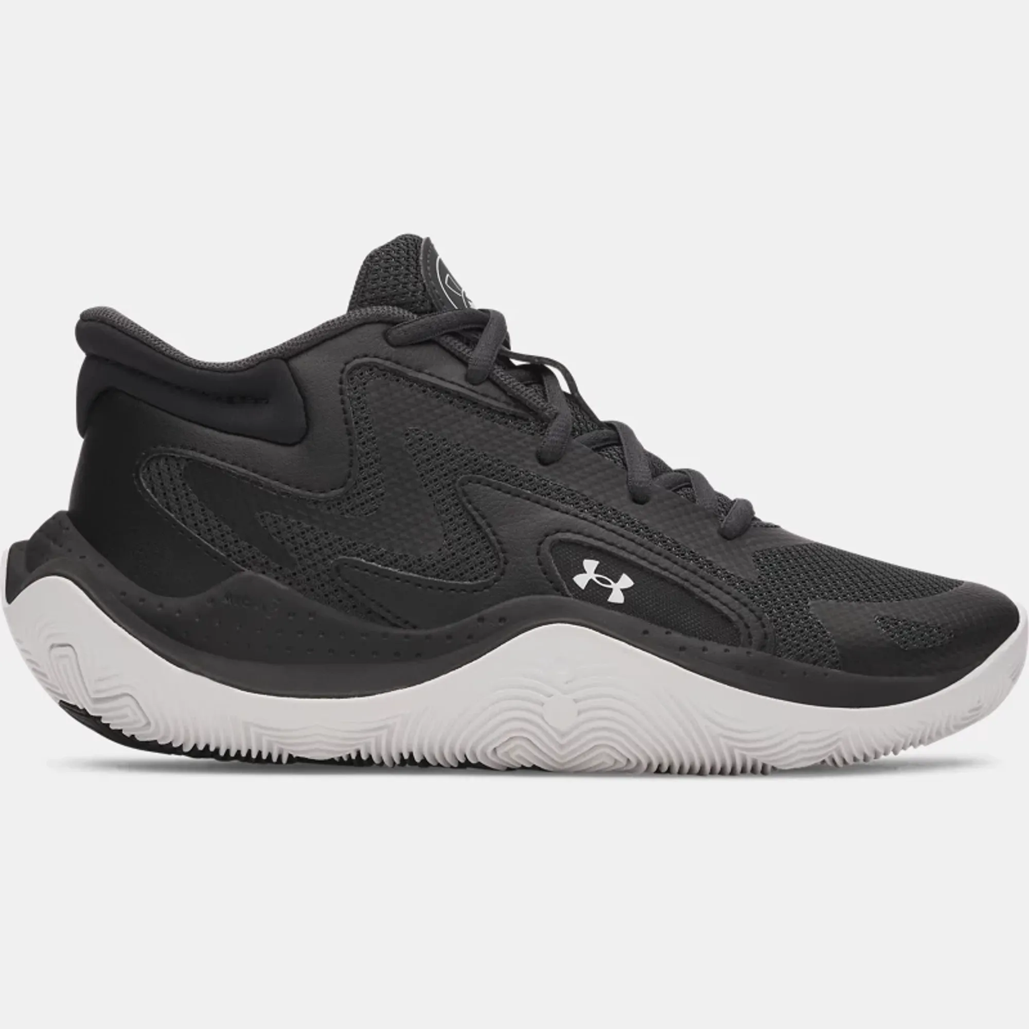 Under Armour Jet '25 Grade School Basketball Shoes Anthracite / Black / White 3.5