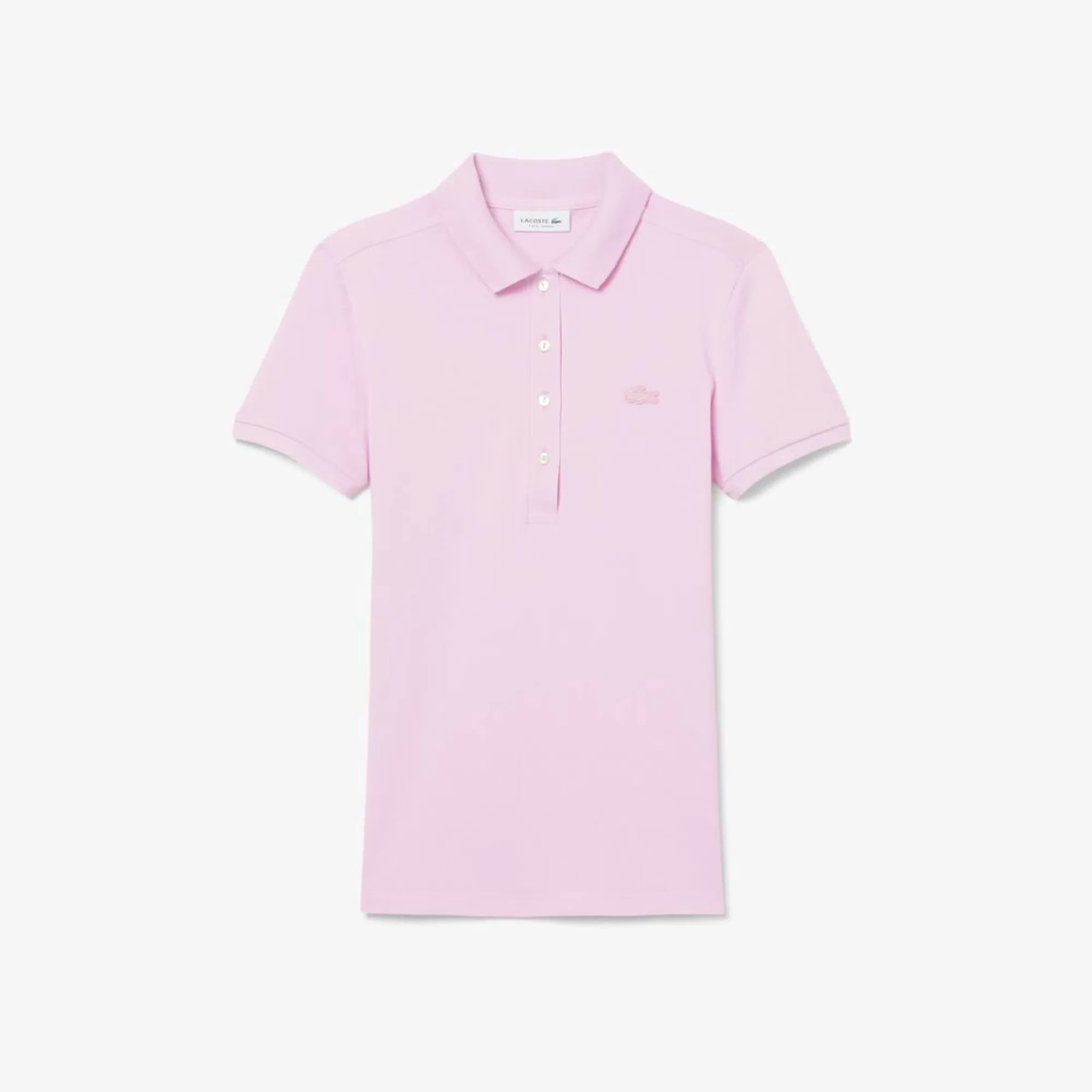 Lacoste L.12.D Slim Fit Stretch Piqué Polo Shirt - Pink