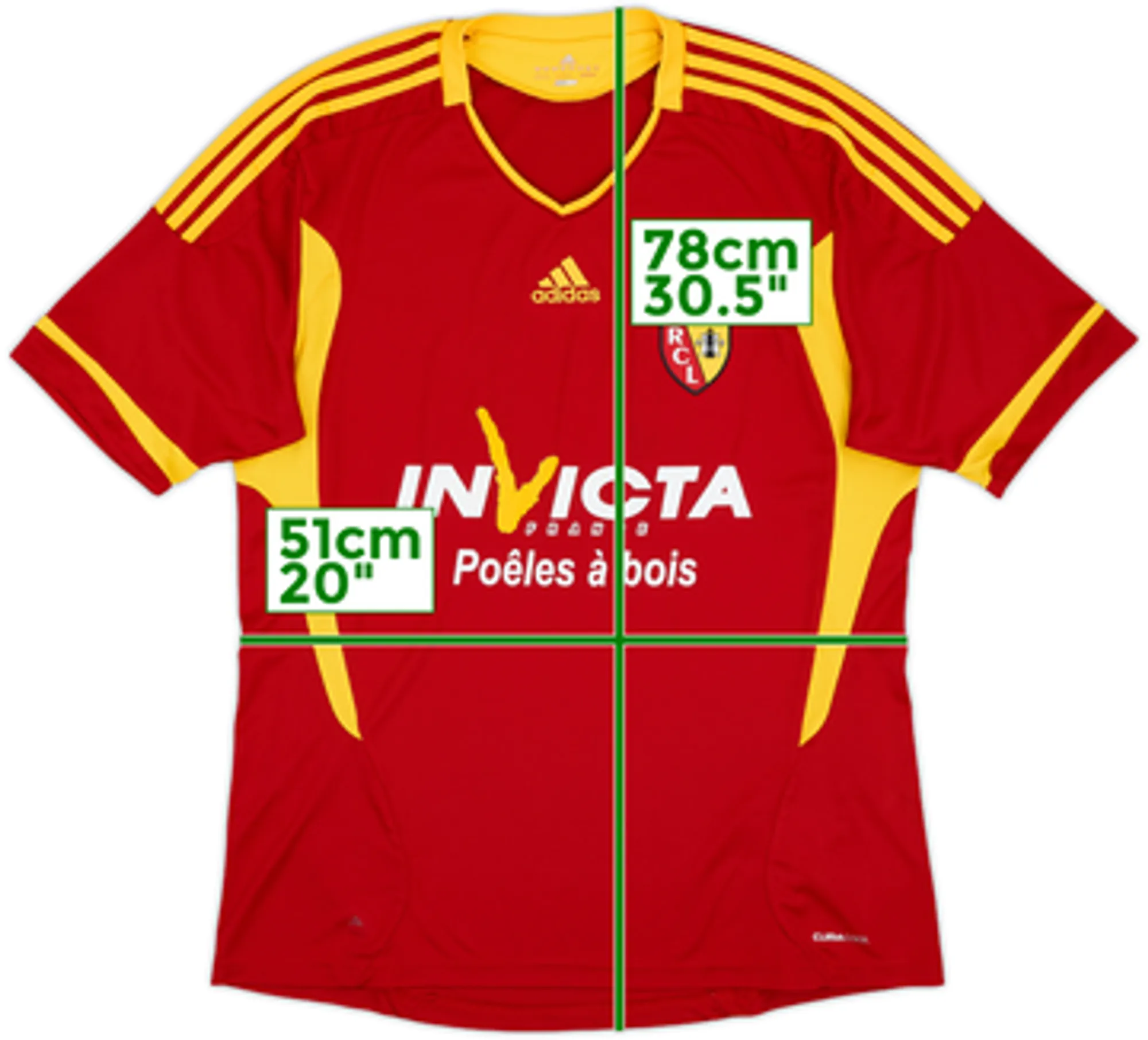 2011-12 Lens Home Shirt - 7/10 - (L)