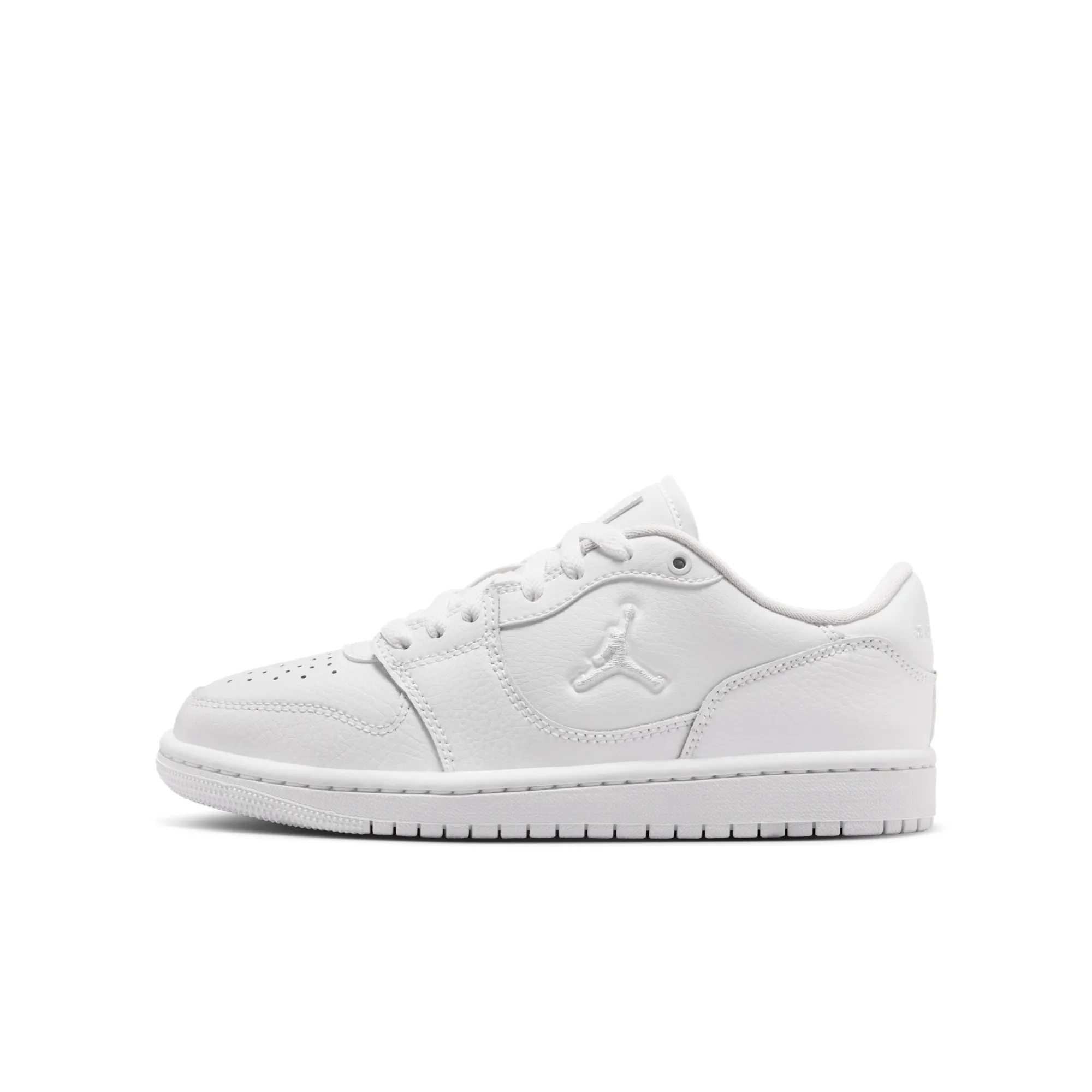 Nike Jordan Court Connect Low Older Kids' Shoes - White