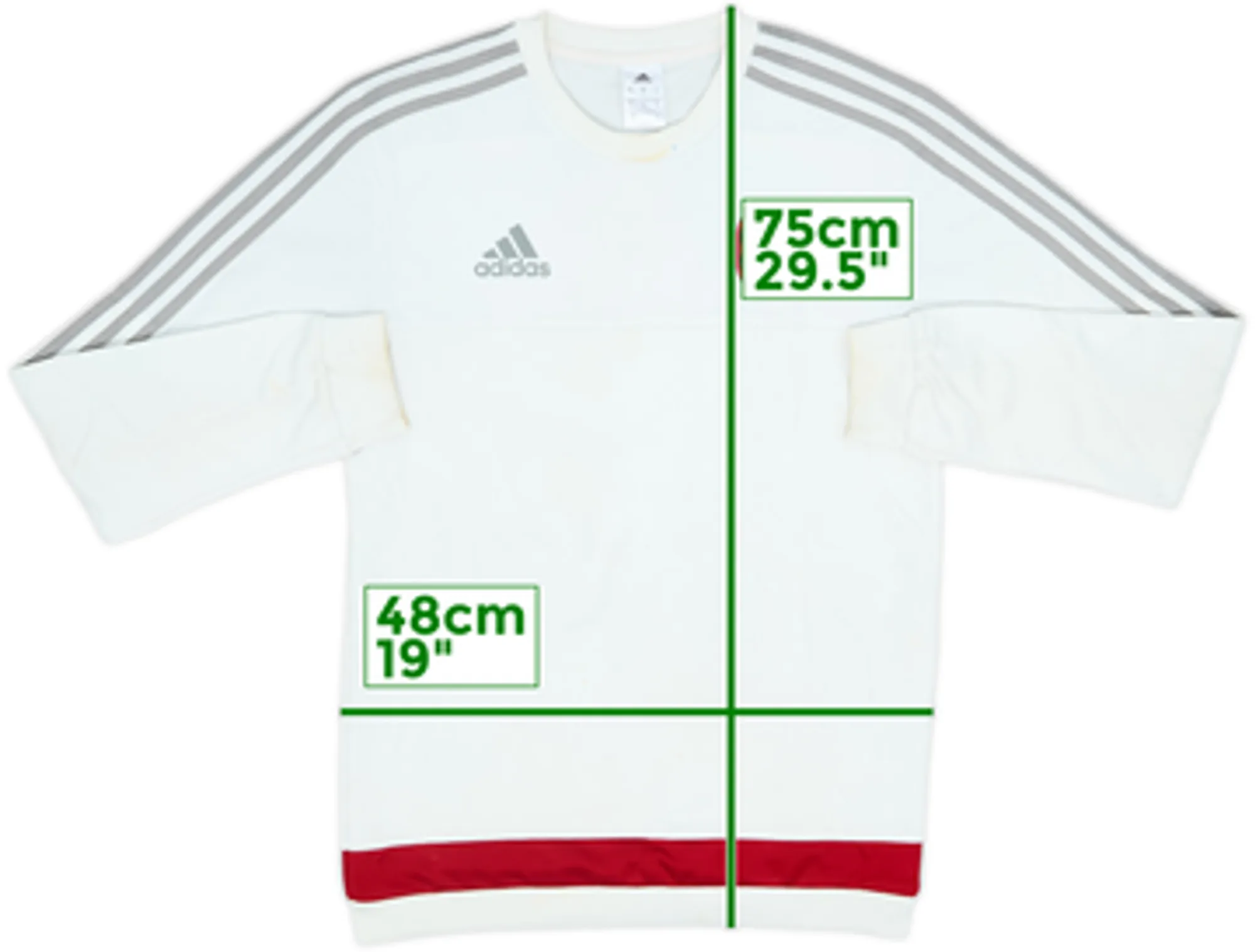2015-16 AC Milan adidas Sweat Top - 5/10 - (S)