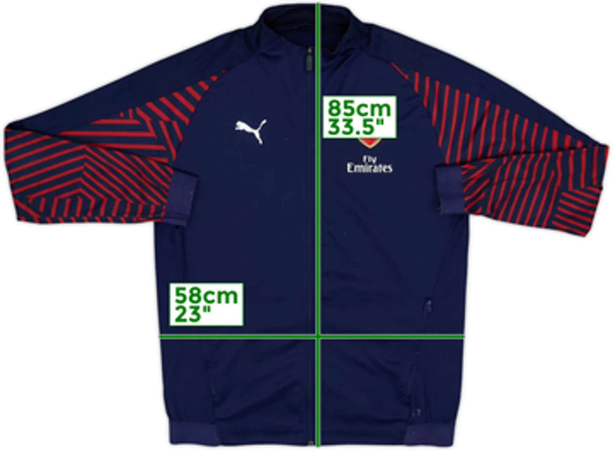 2017-18 Arsenal Puma Track Jacket - 6/10 - (XL)