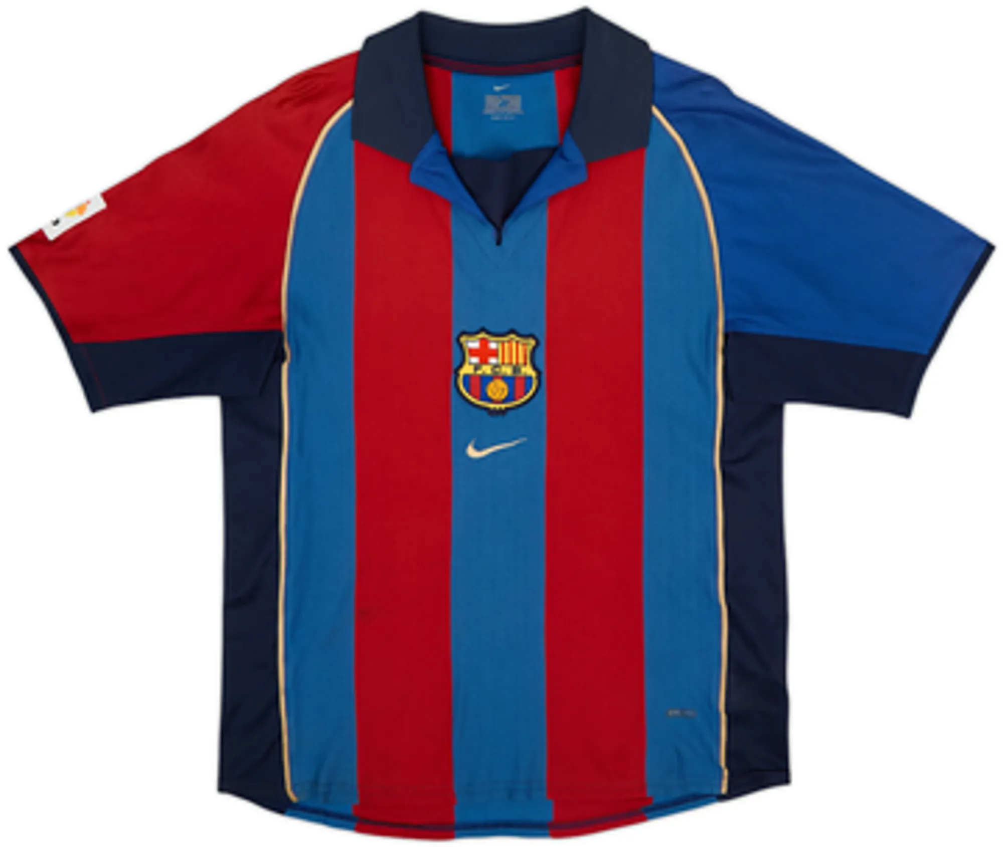 2001-02 Barcelona Home Shirt Rivaldo #10 - 6/10 - (XL)