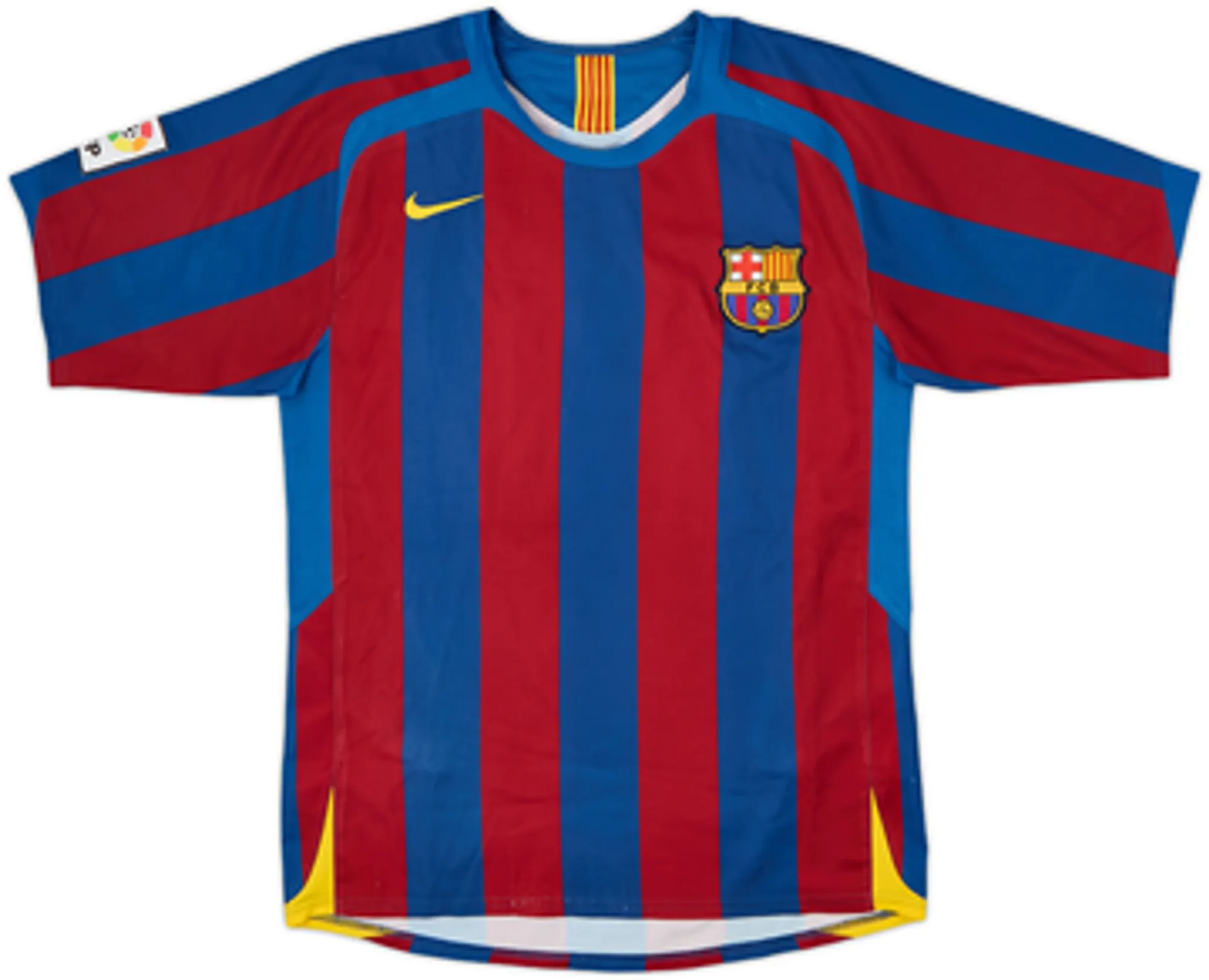 2005-06 Barcelona Home Shirt Eto'o #9 - 7/10 - (S)