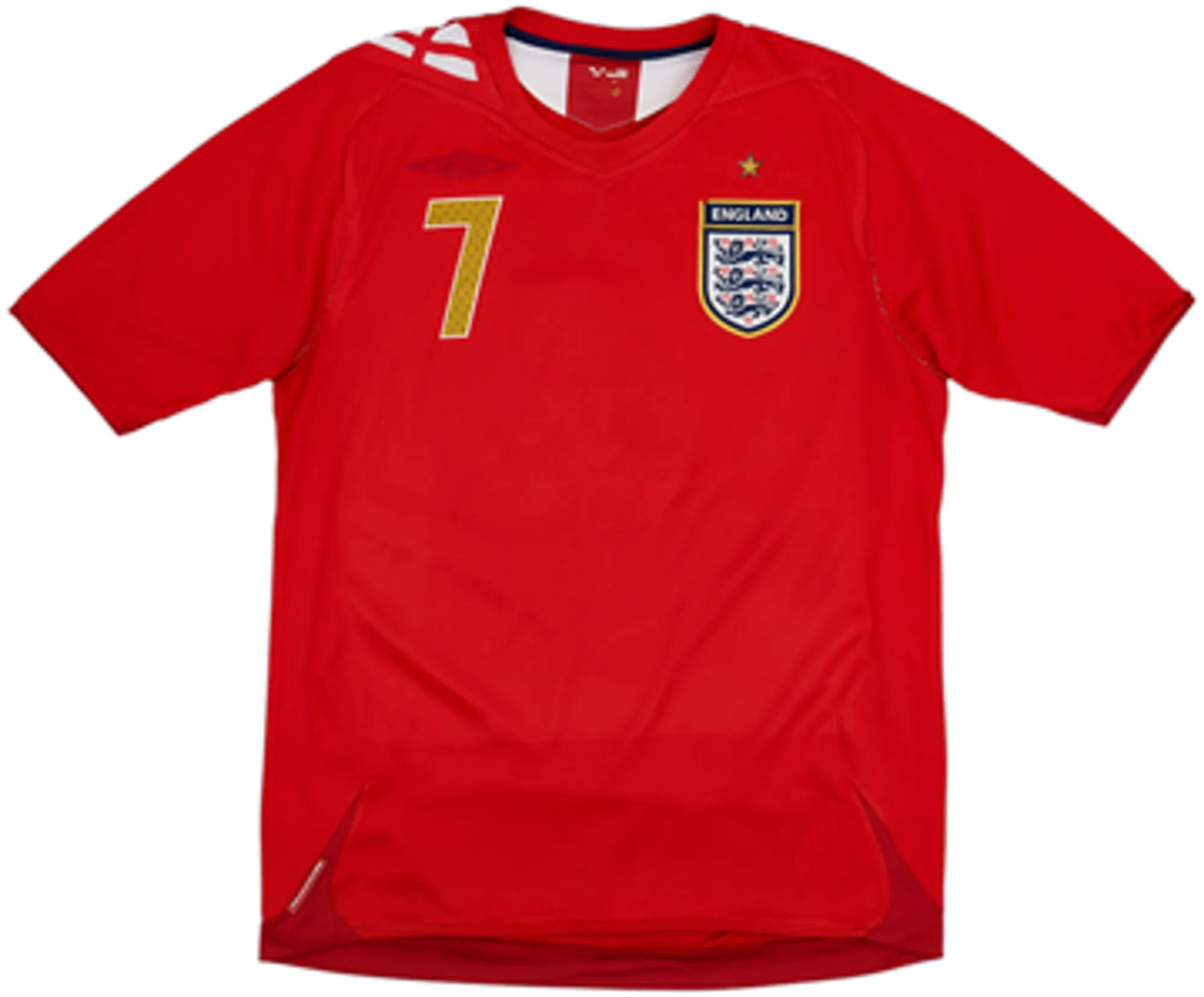2006-08 England Away Shirt Beckham #7 - 4/10 - (M)