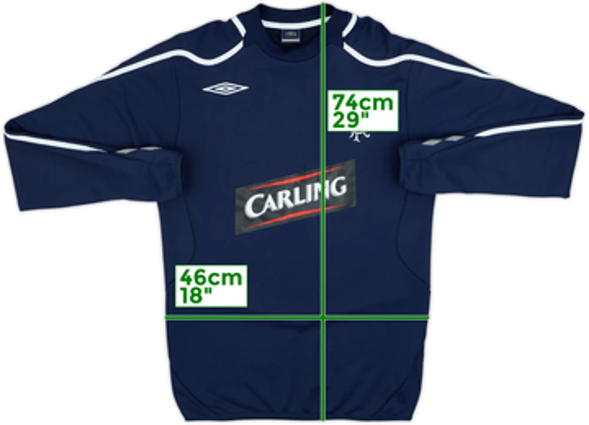2005-06 Rangers Umbro Sweat Top - 8/10 - (S)