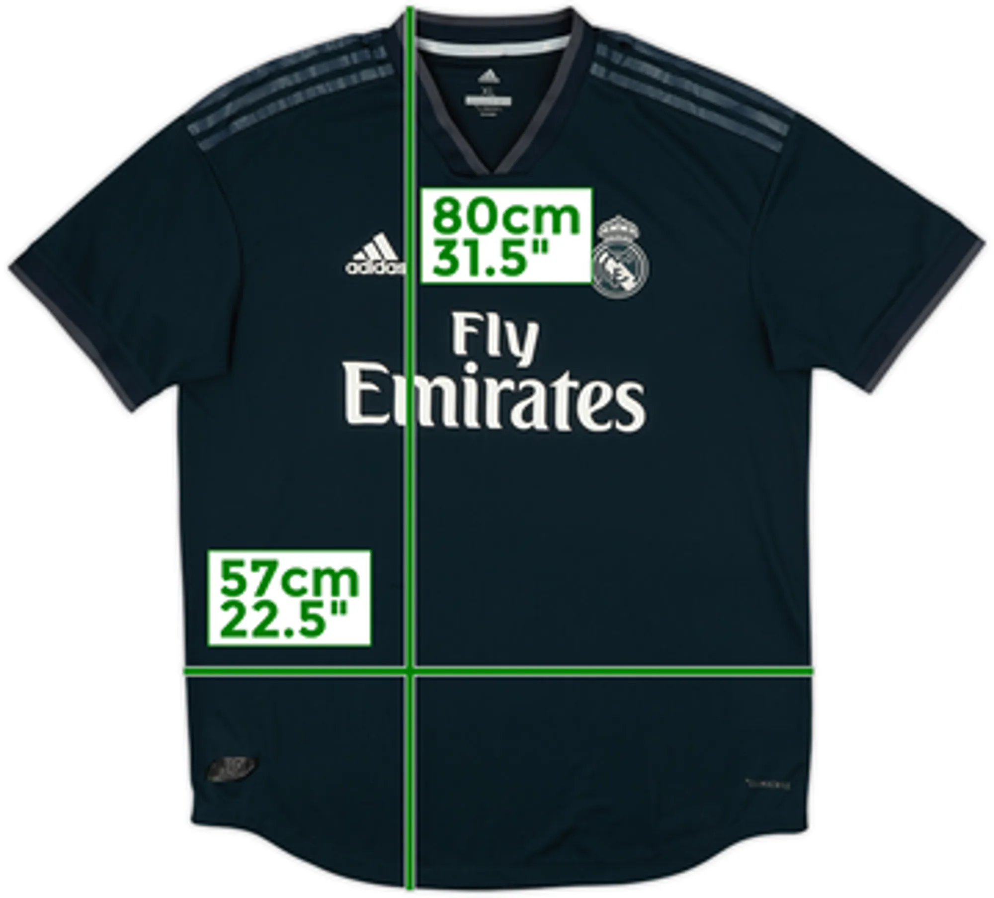 2018-19 Real Madrid Authentic Away Shirt - 5/10 - (M)