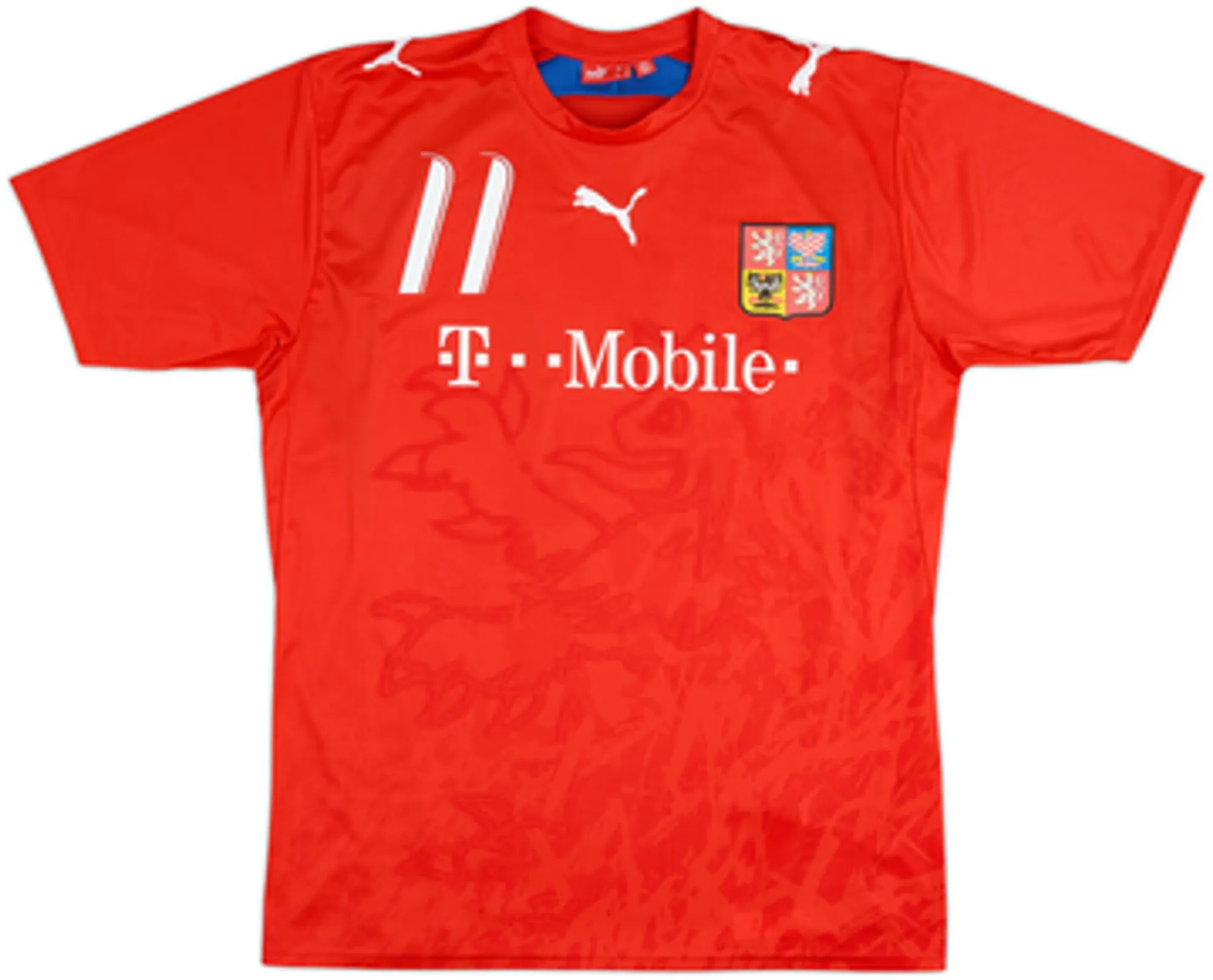 2006-08 Czech Republic Basic Home Shirt Nedved #11 - 9/10 - (XL)