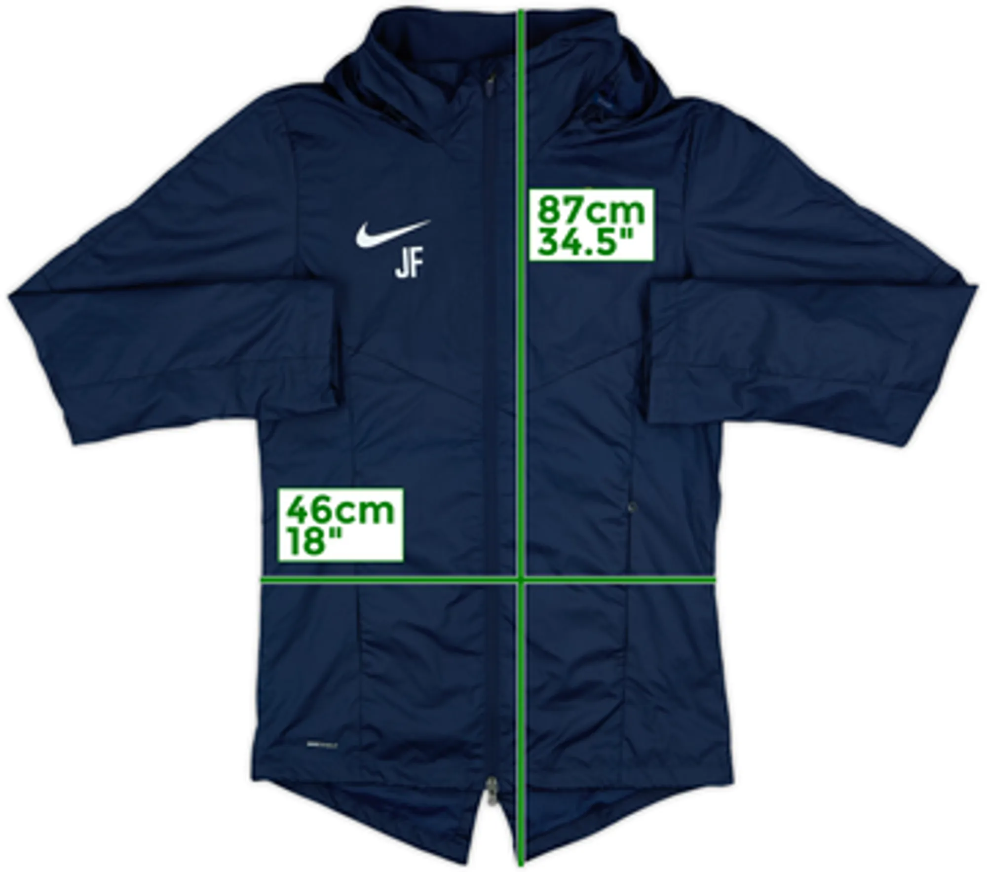 2018-19 Chelsea Staff Issue Nike Hooded Rain Jacket JF - 10/10 - (S)