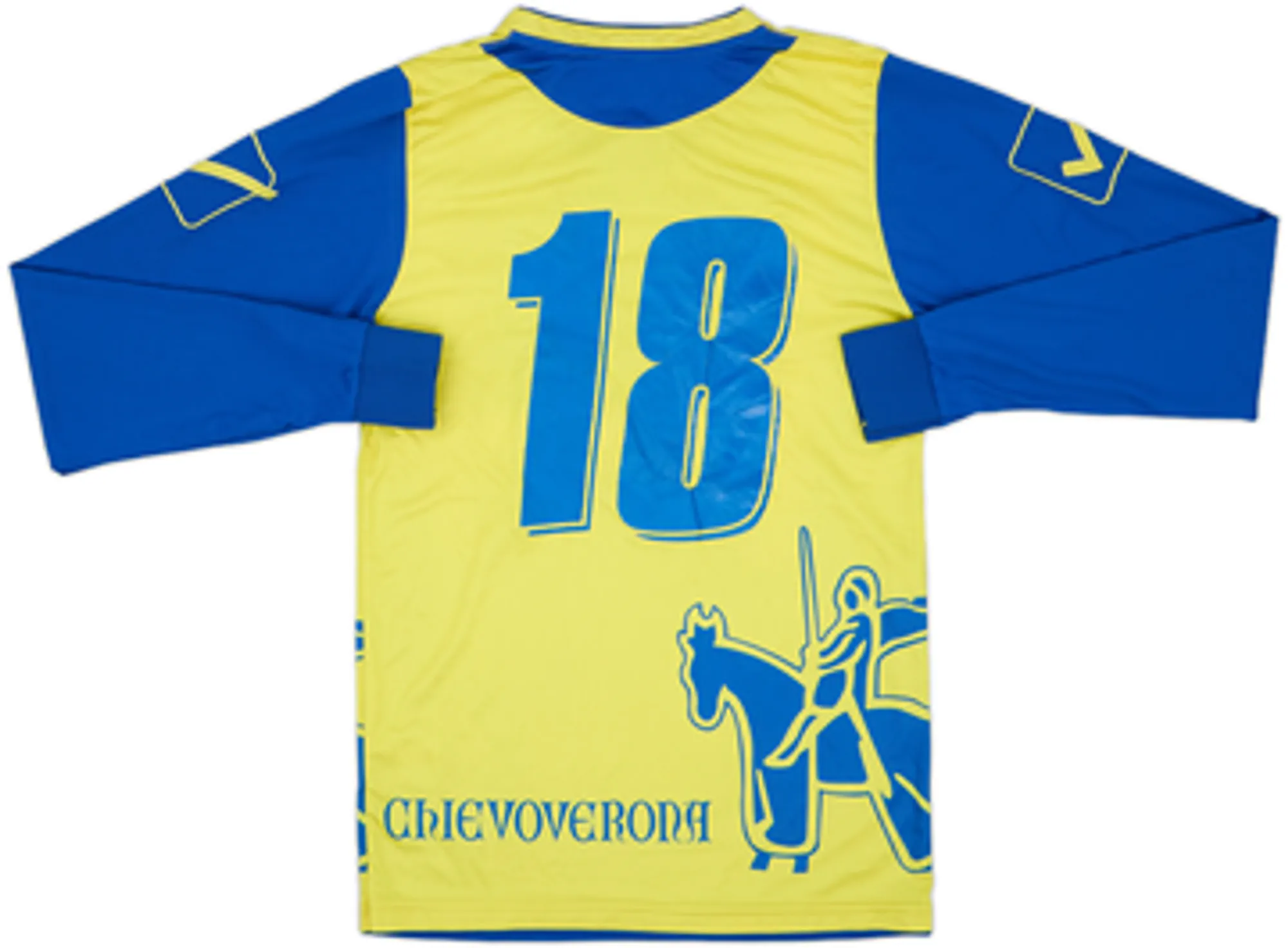2011-12 Chievo Verona Home L/S Shirt #18 - 6/10 - (M)