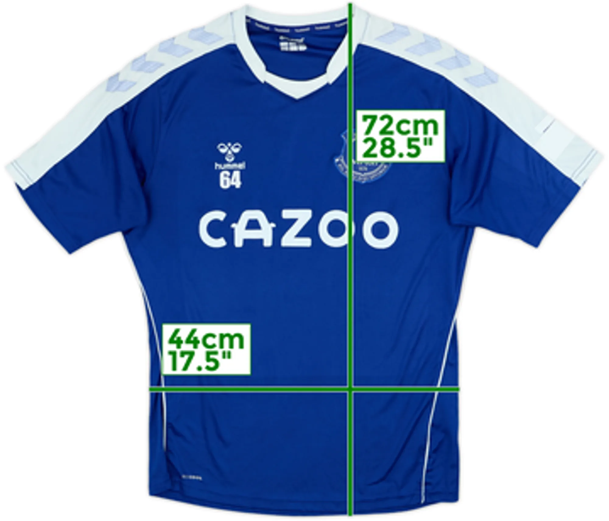 2021-22 Everton Hummel Player Issue Training Shirt #64 - 7/10 - (M)