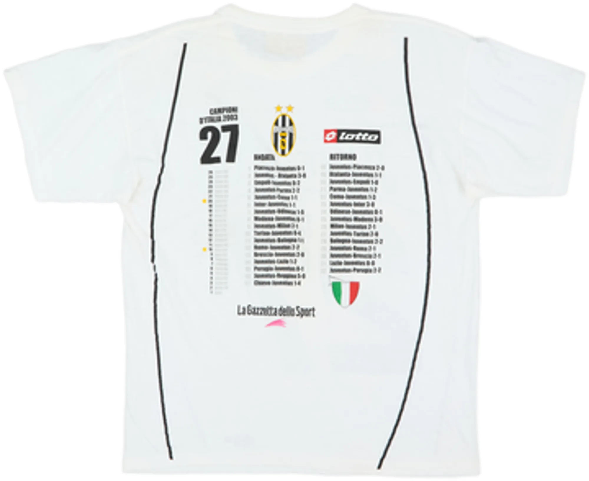 2002-03 Juventus Lotto Cotton Tee - 5/10 - (XL)
