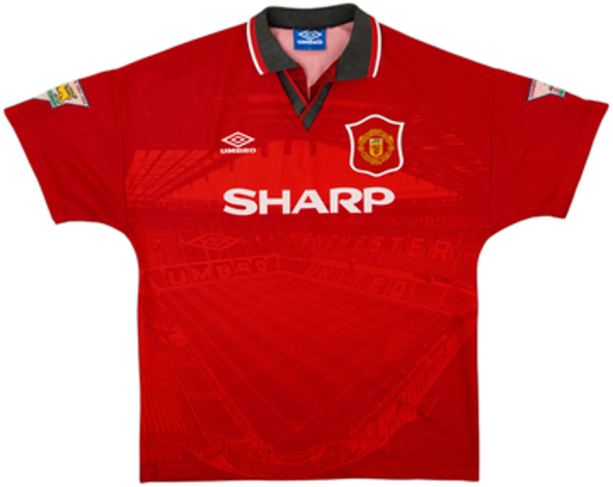 1994-96 Manchester United Home Shirt Irwin #3 - 8/10 - (Y)